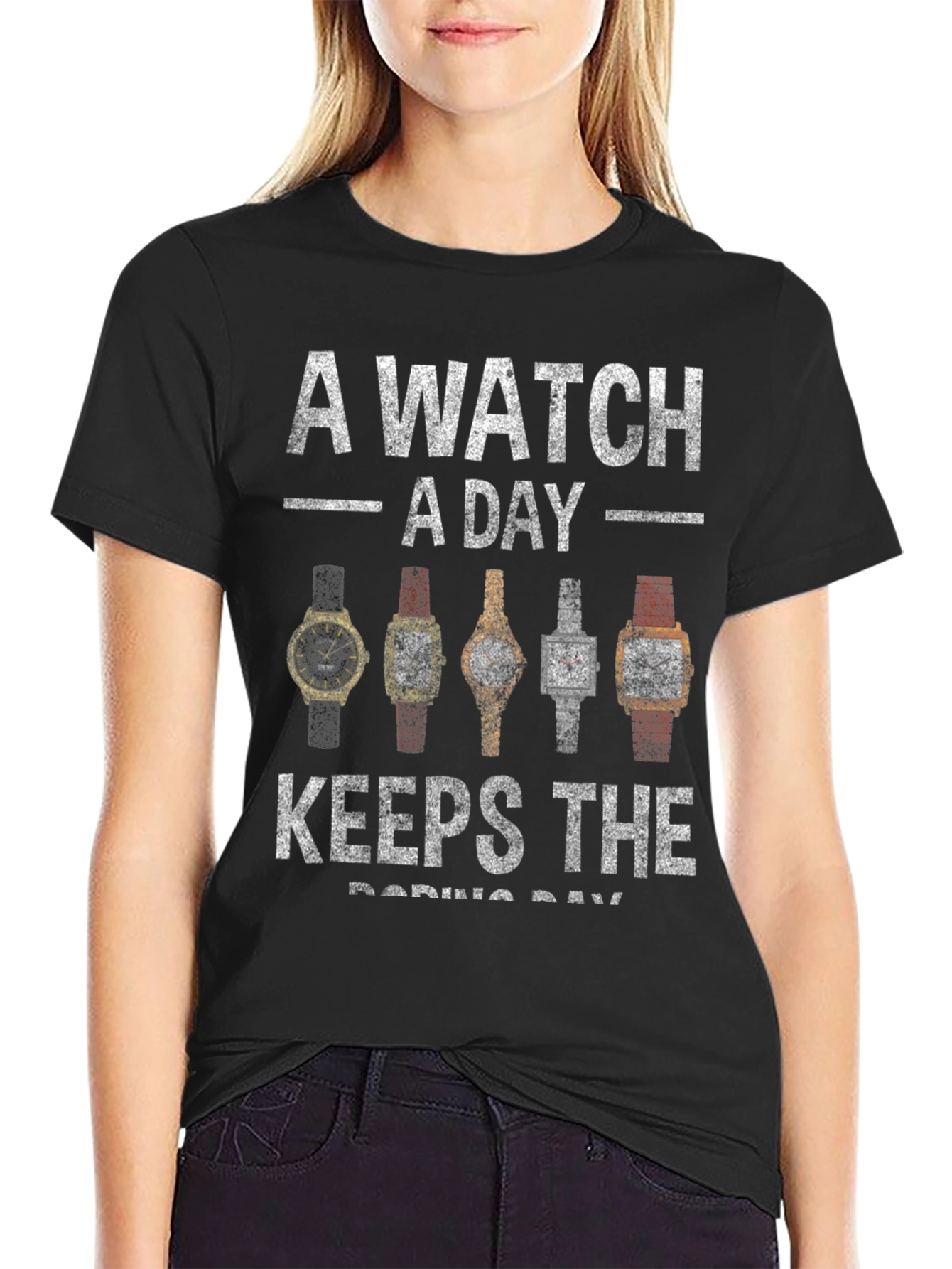 A Watch a Day T-Shirt - Funny Timepiece Graphic Tee - 2