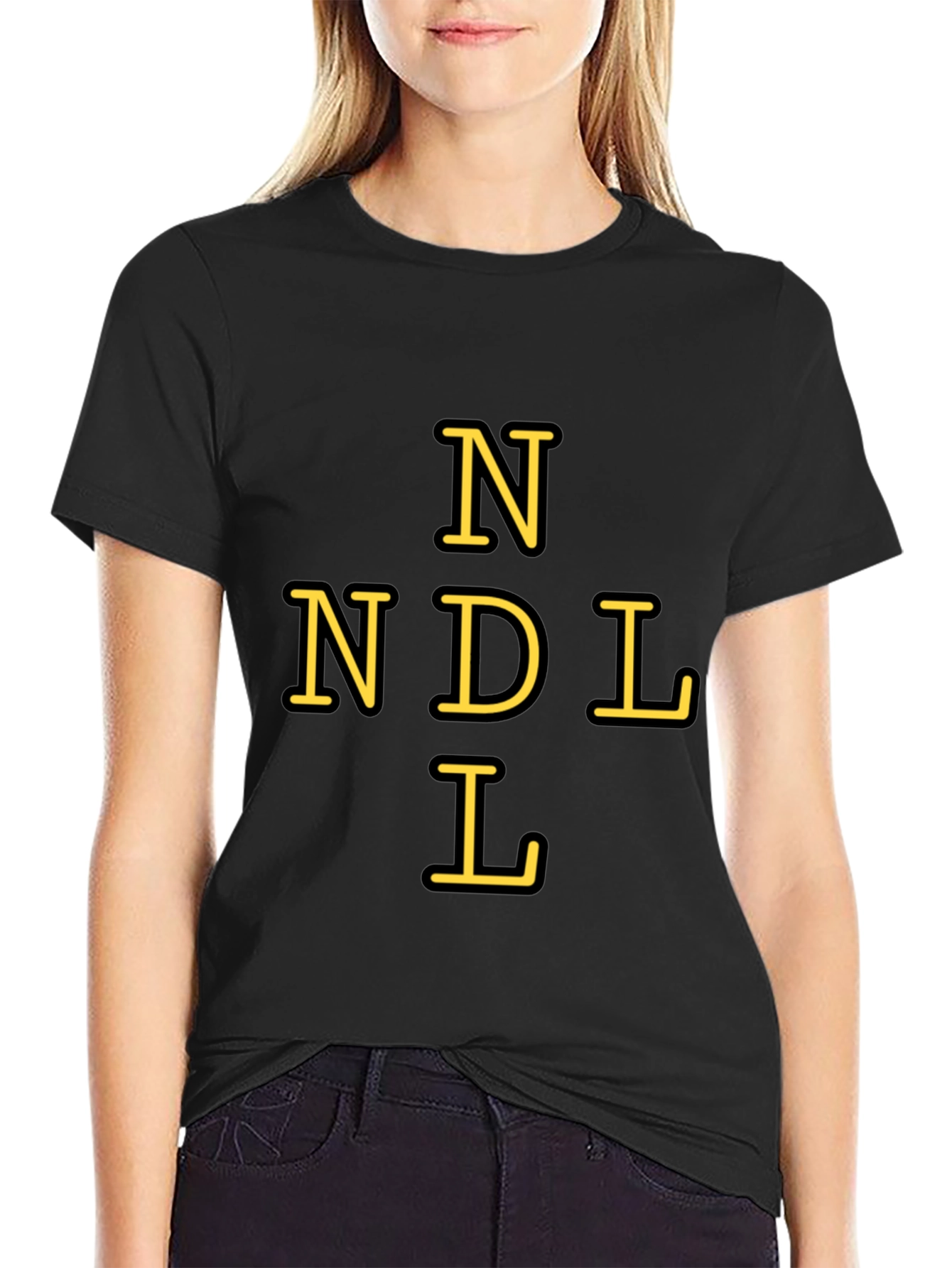 Black NDL Graphic T-Shirt - Unisex Cotton Tee view 2