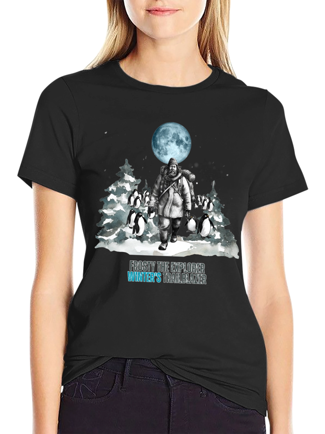 Black Frosty Explorer T-Shirt view 2