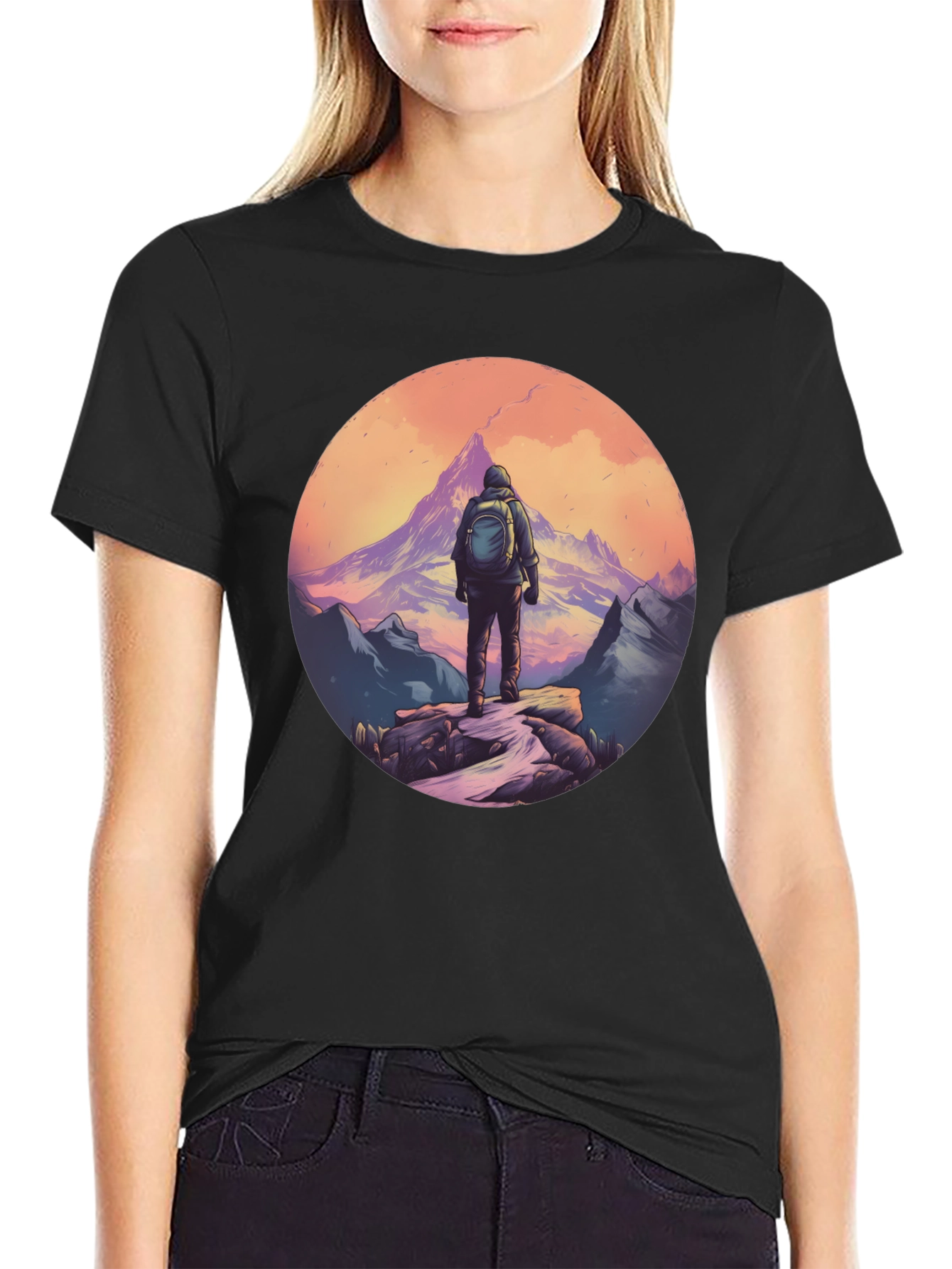 Black Mountain Hiker Graphic Tee - Adventure Awaits! view 2