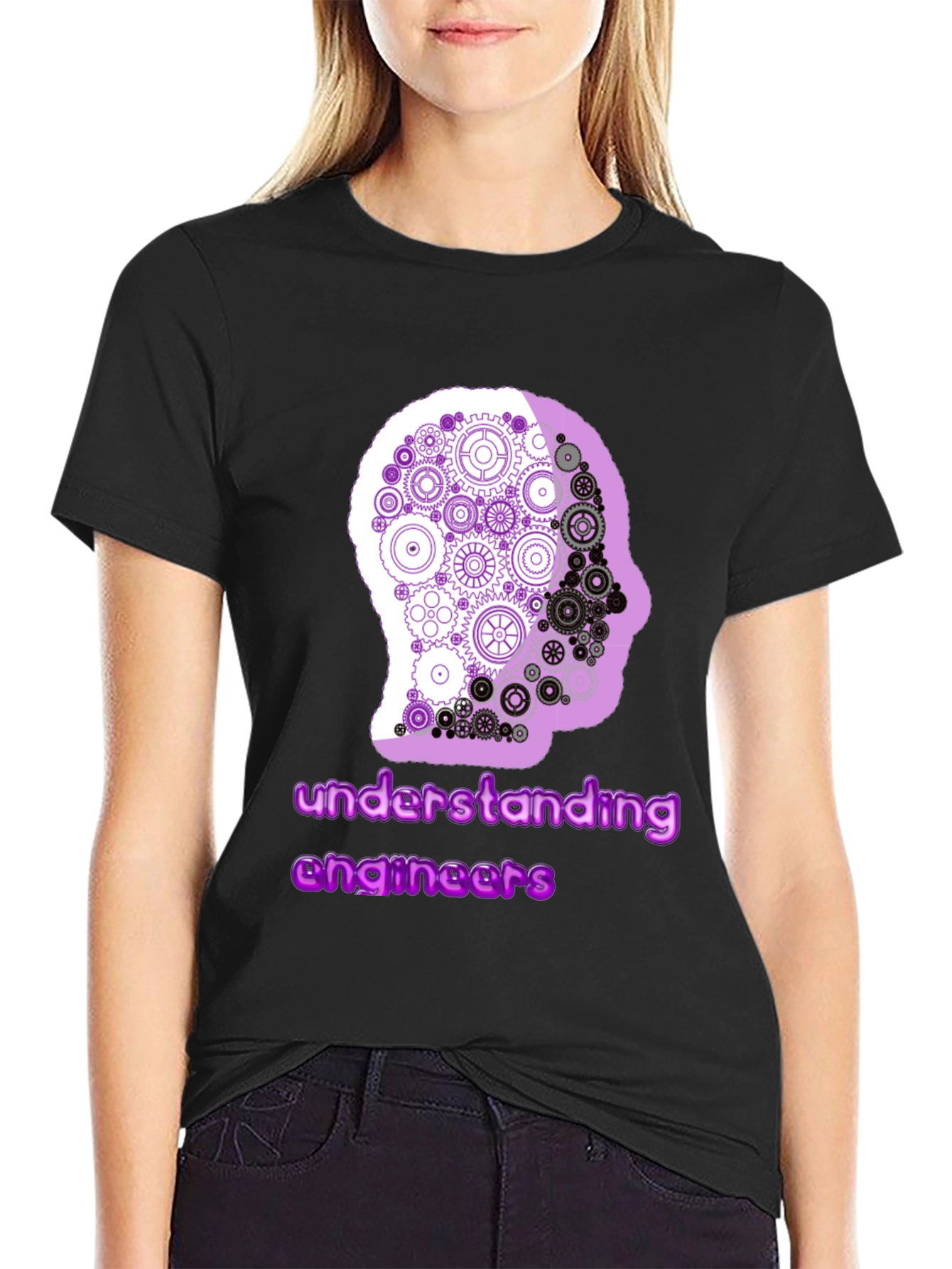 Black Engineer Mindset Graphic Tee -  Understanding Engineers view 2