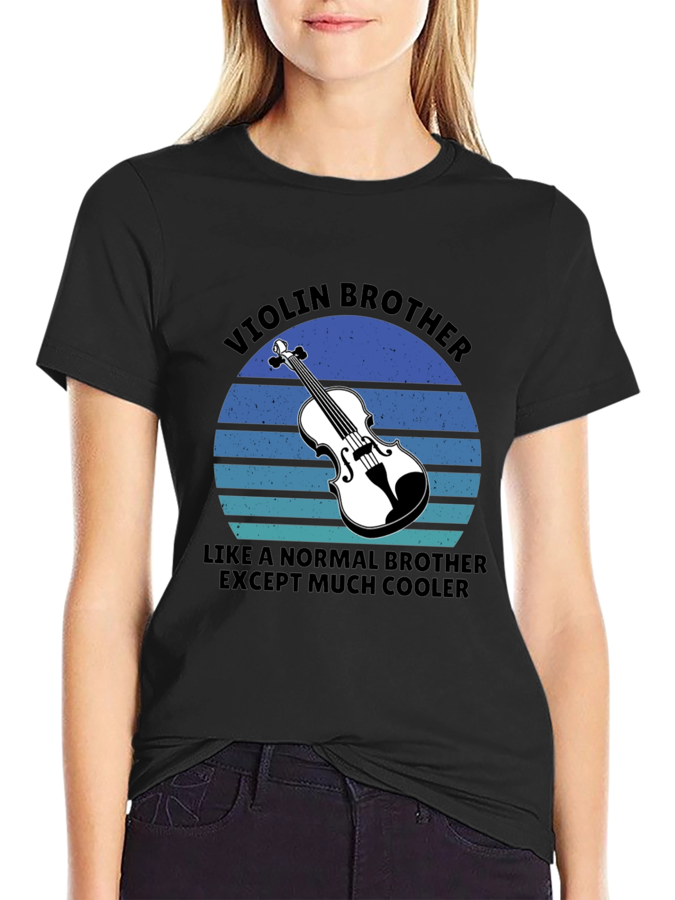 Black Violin Brother T-Shirt: Cool Musician Apparel view 2