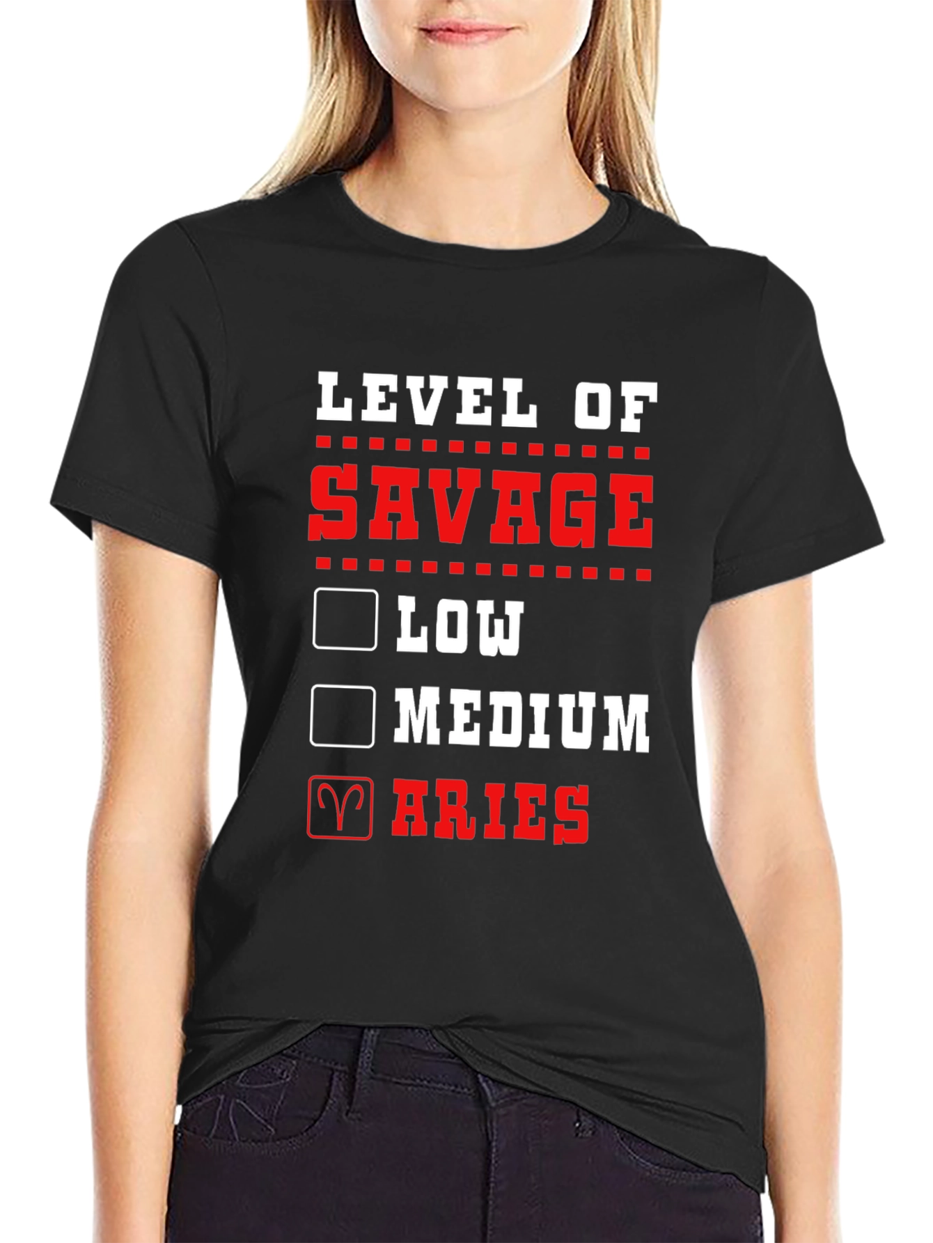 Black Level of Savage Aries T-Shirt view 2