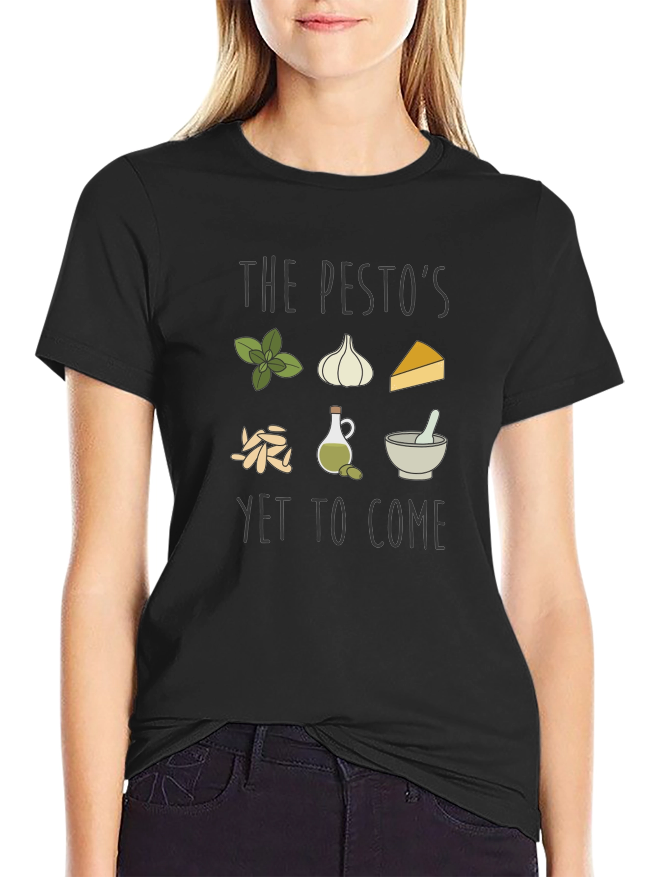 Black The Pesto's Yet To Come Black Graphic T-Shirt view 2