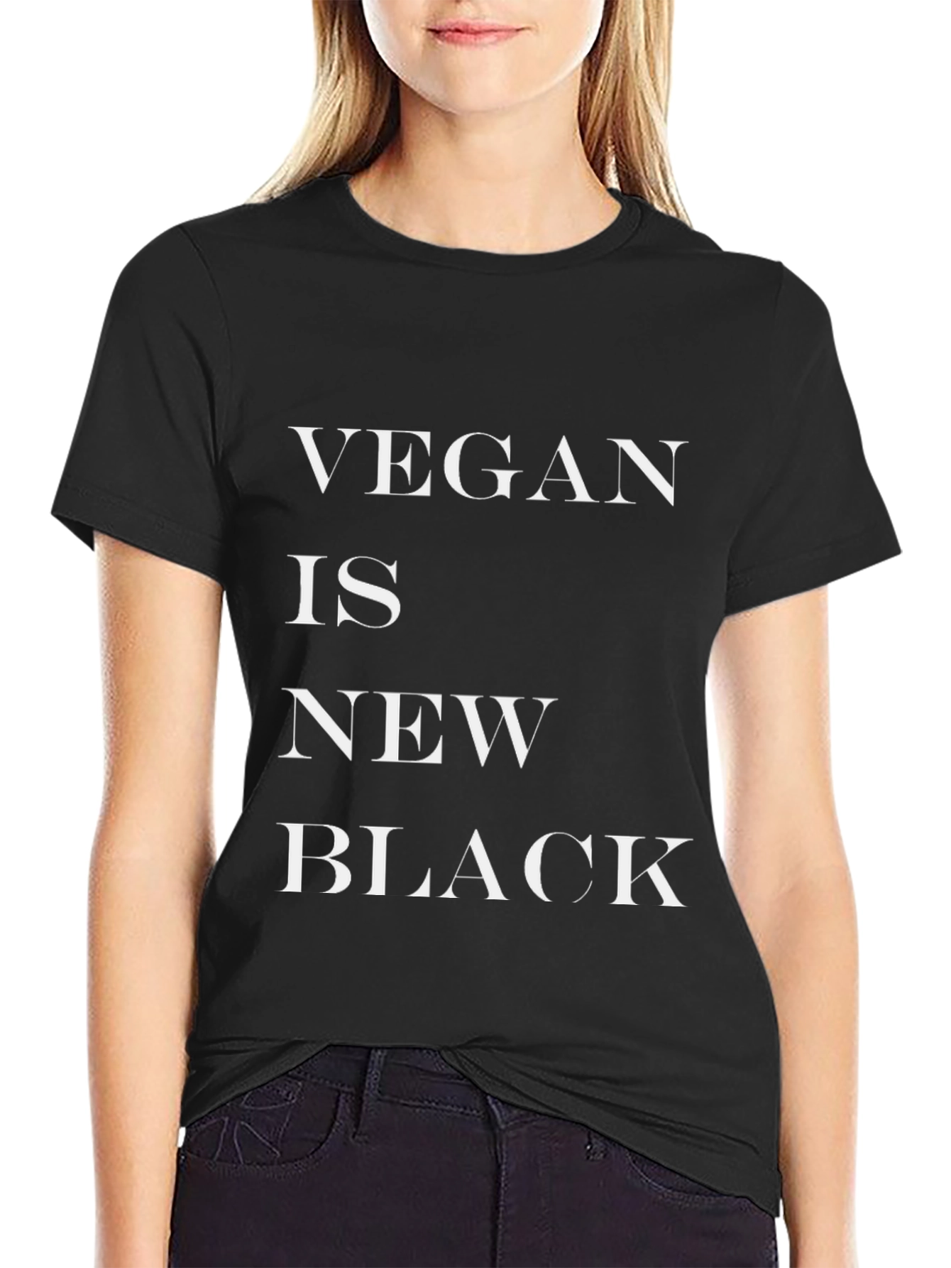 Black Vegan is the New Black Graphic Tee view 2