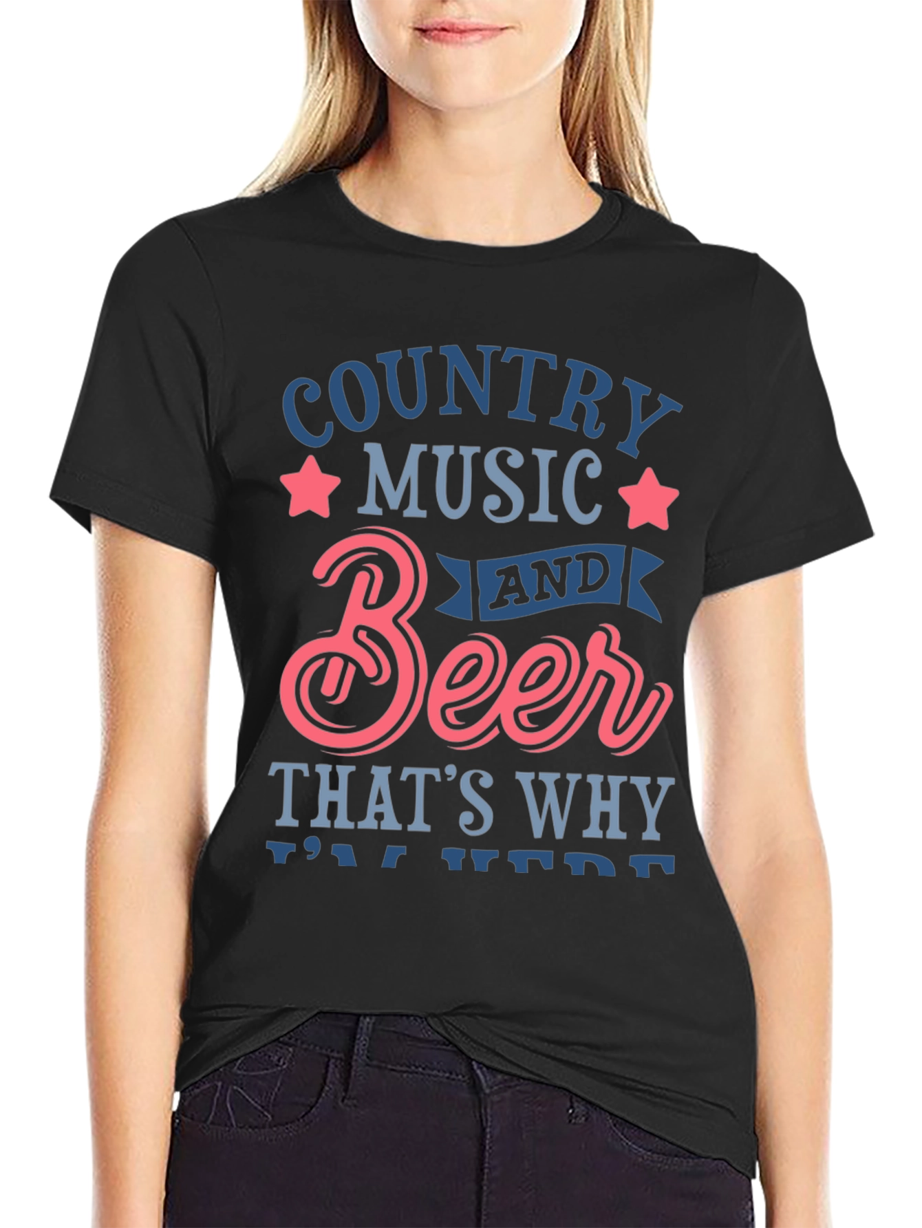 Black Country Music & Beer Graphic Tee view 2