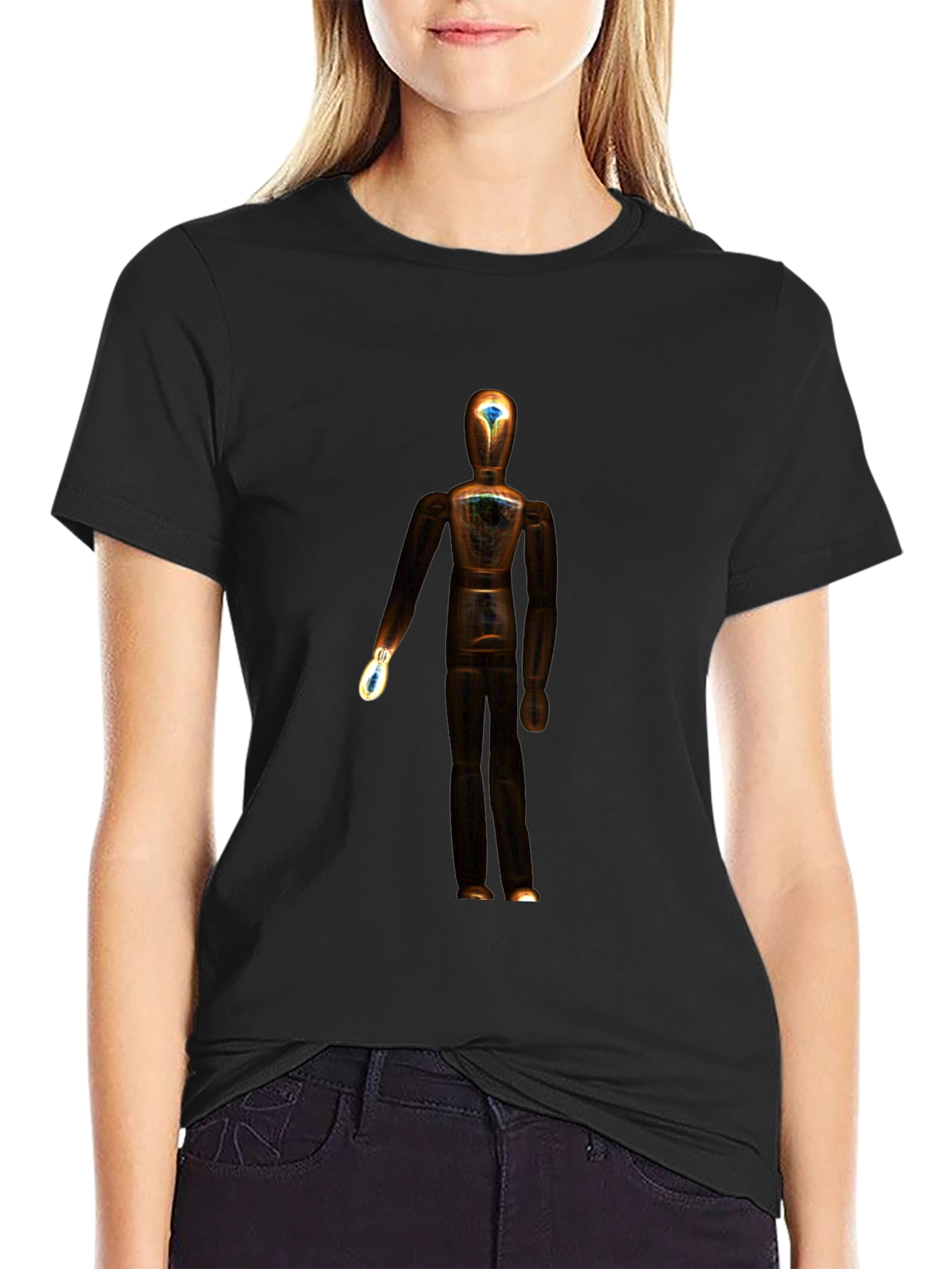Black Mystic Mannequin Graphic Tee view 2