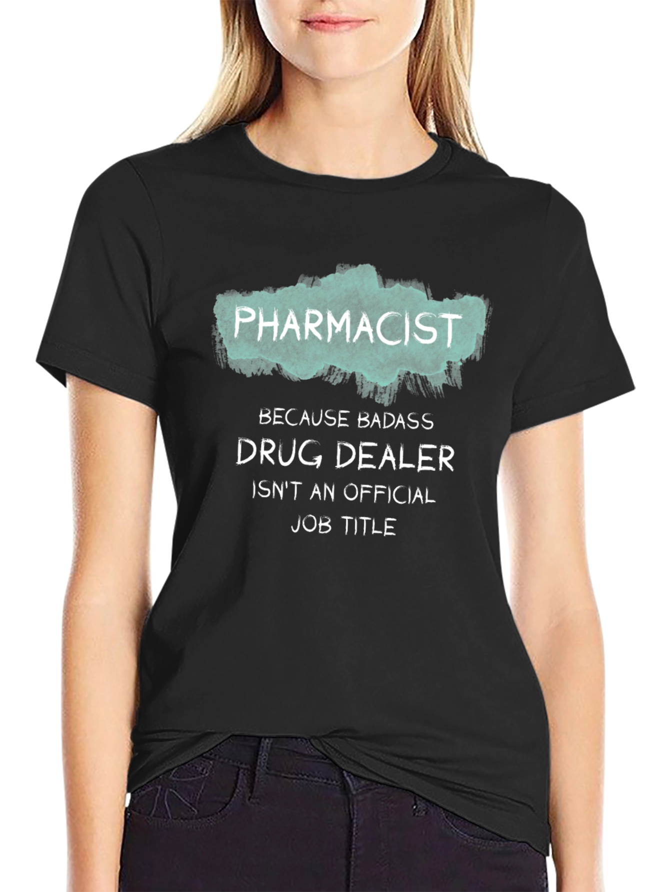 Black Pharmacist T-Shirt: Badass Drug Dealer view 2