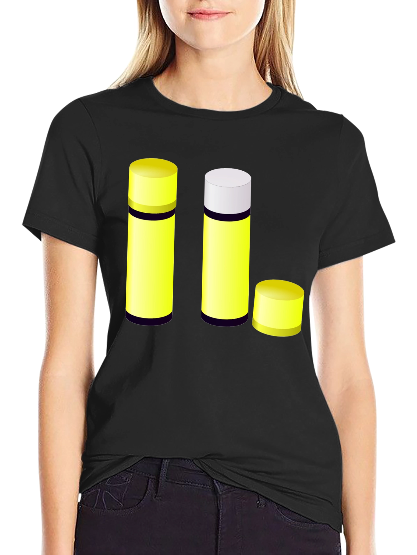 Black Lip Balm T-Shirt - Unique Graphic Tee view 2