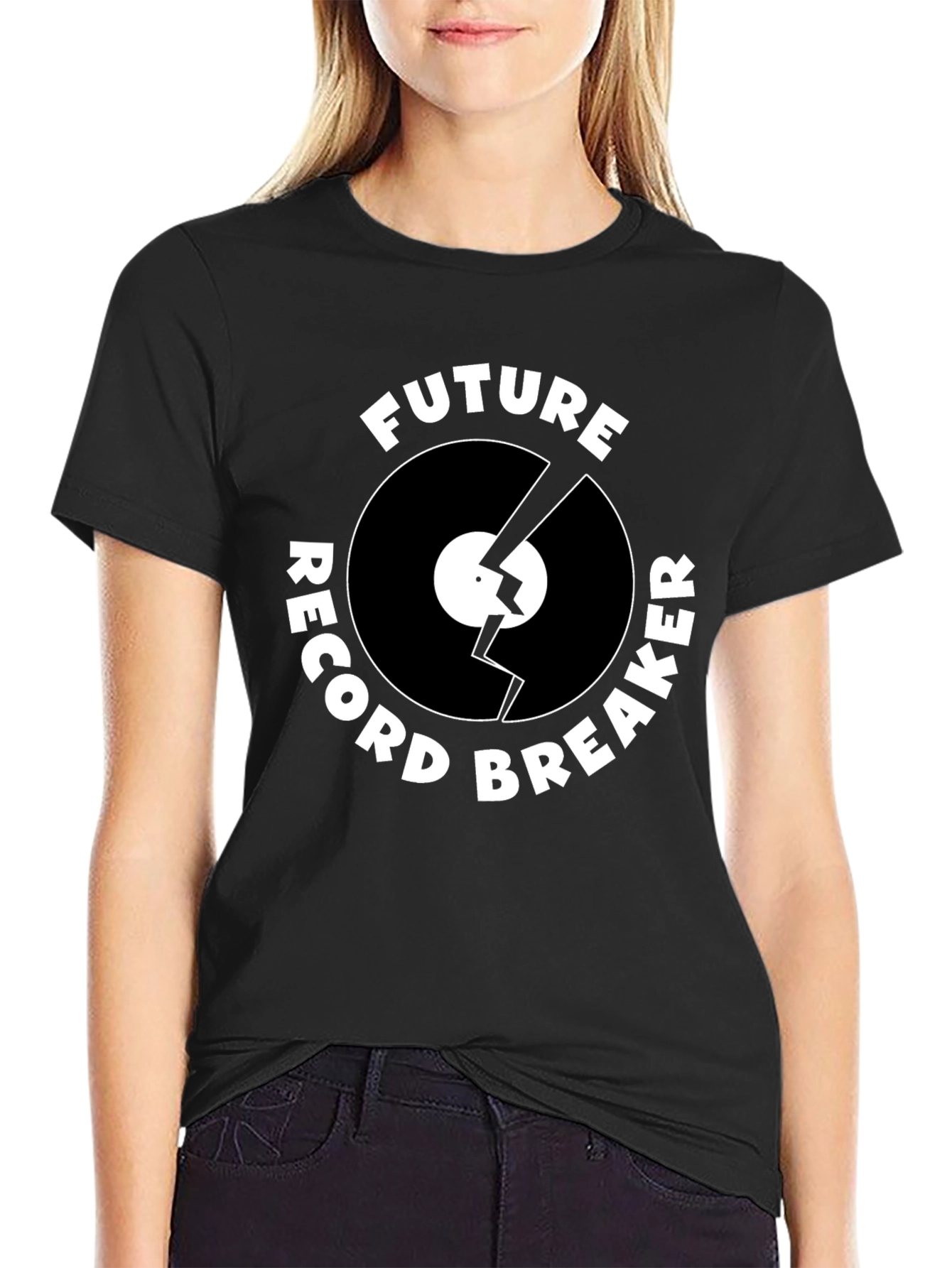 Black Future Record Breaker Graphic Tee view 2