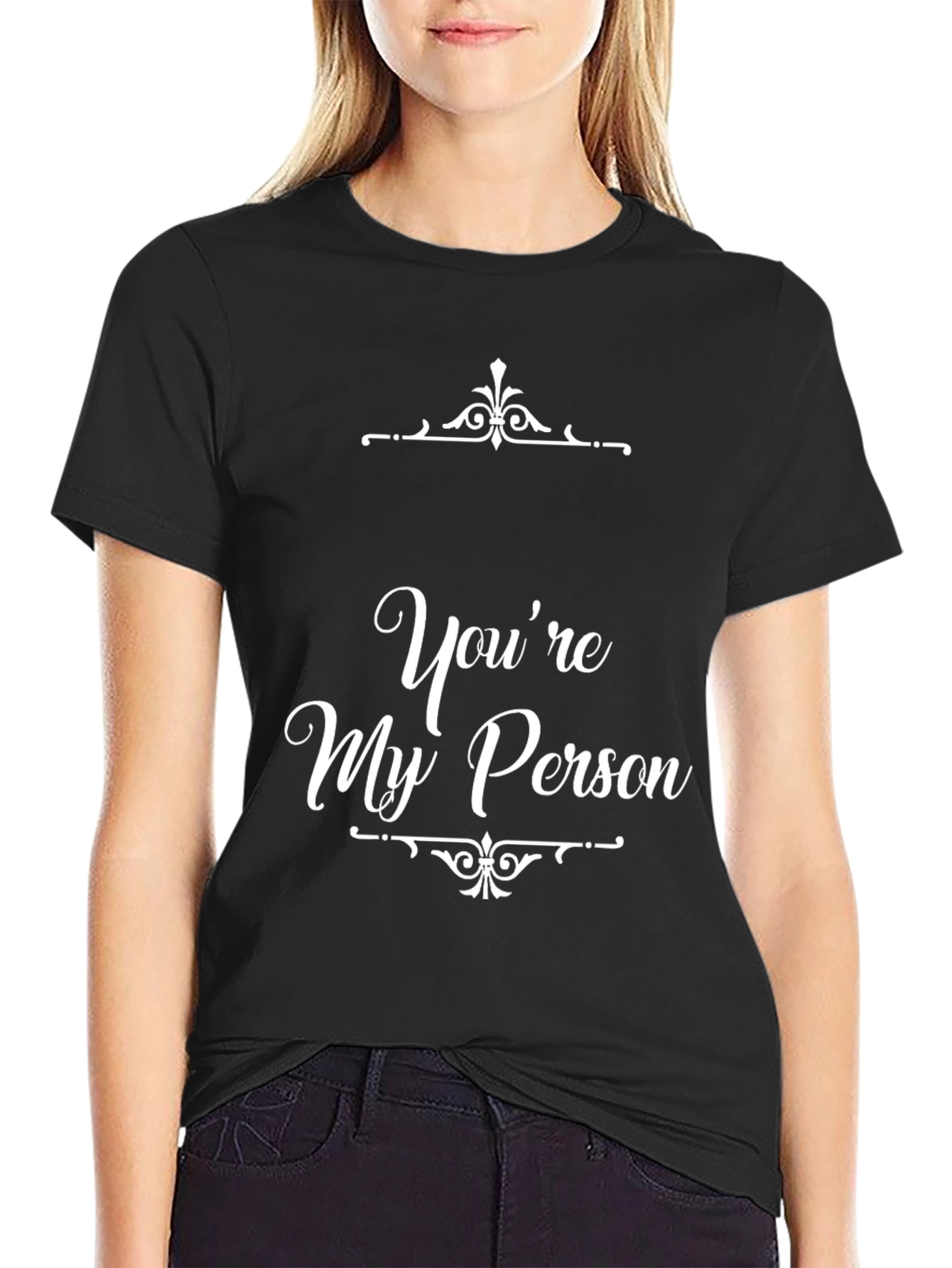 Black You're My Person Graphic Tee view 2