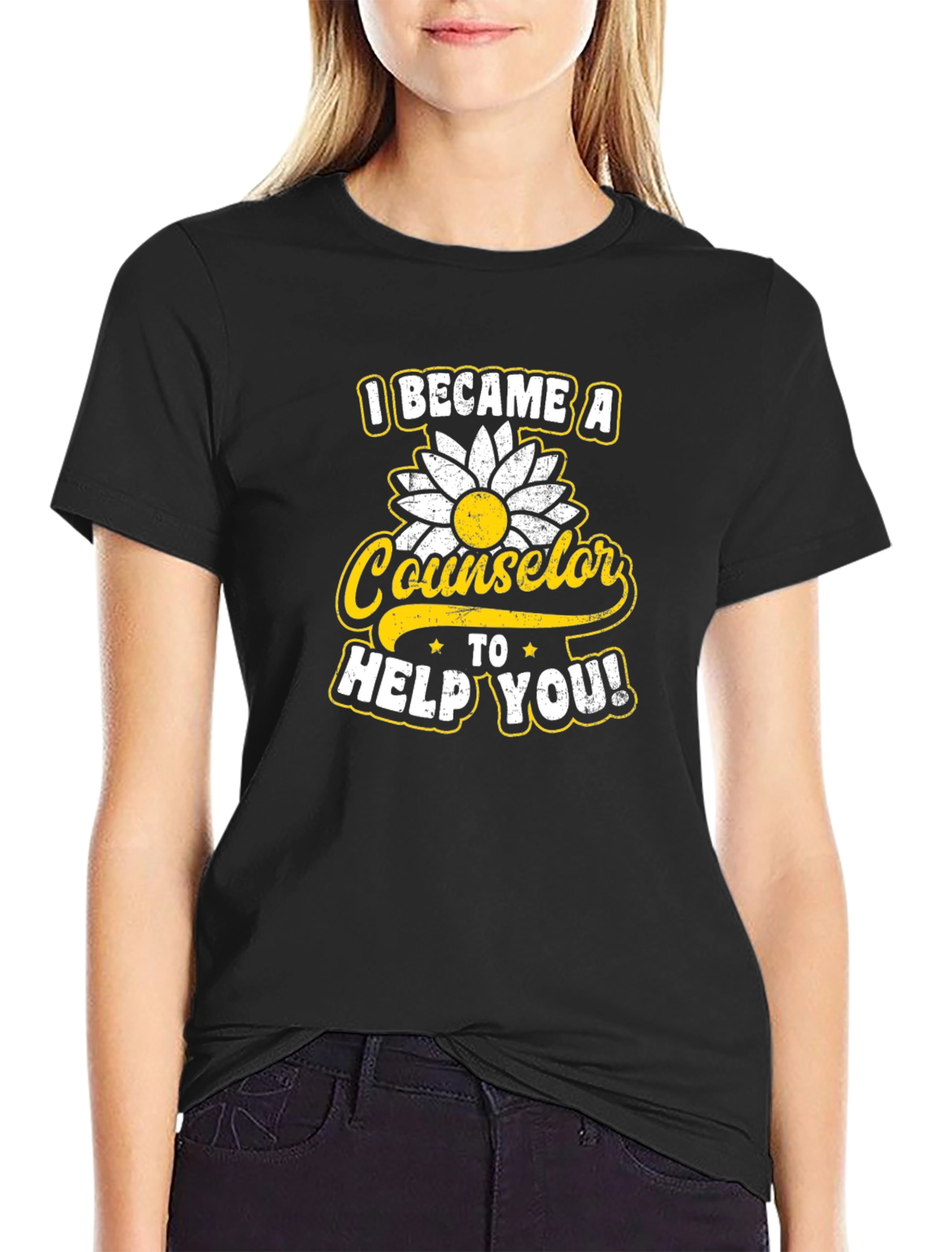 Counselor Sunflower Graphic Tee - 2