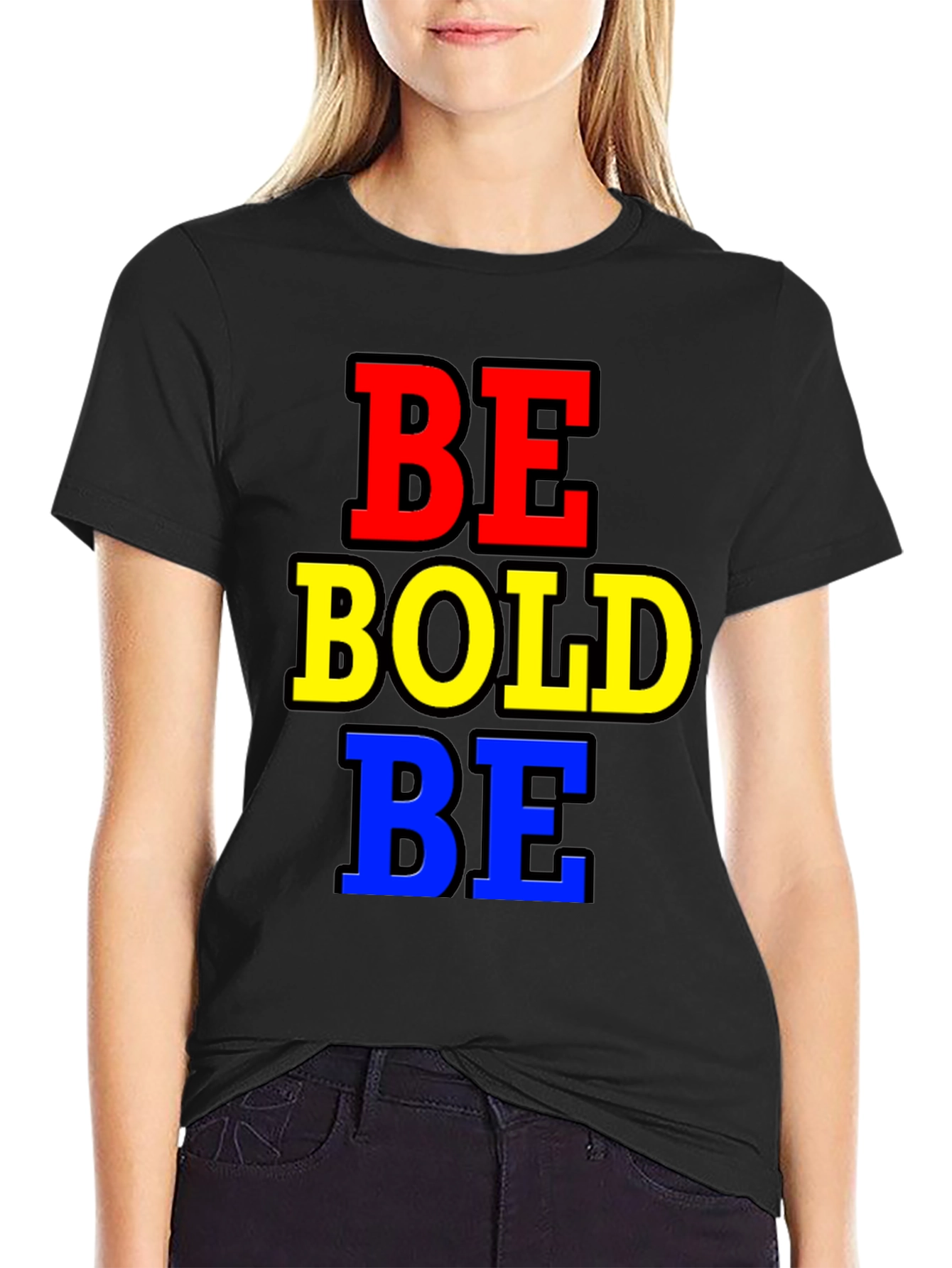 Black Be Bold Black T-Shirt view 2