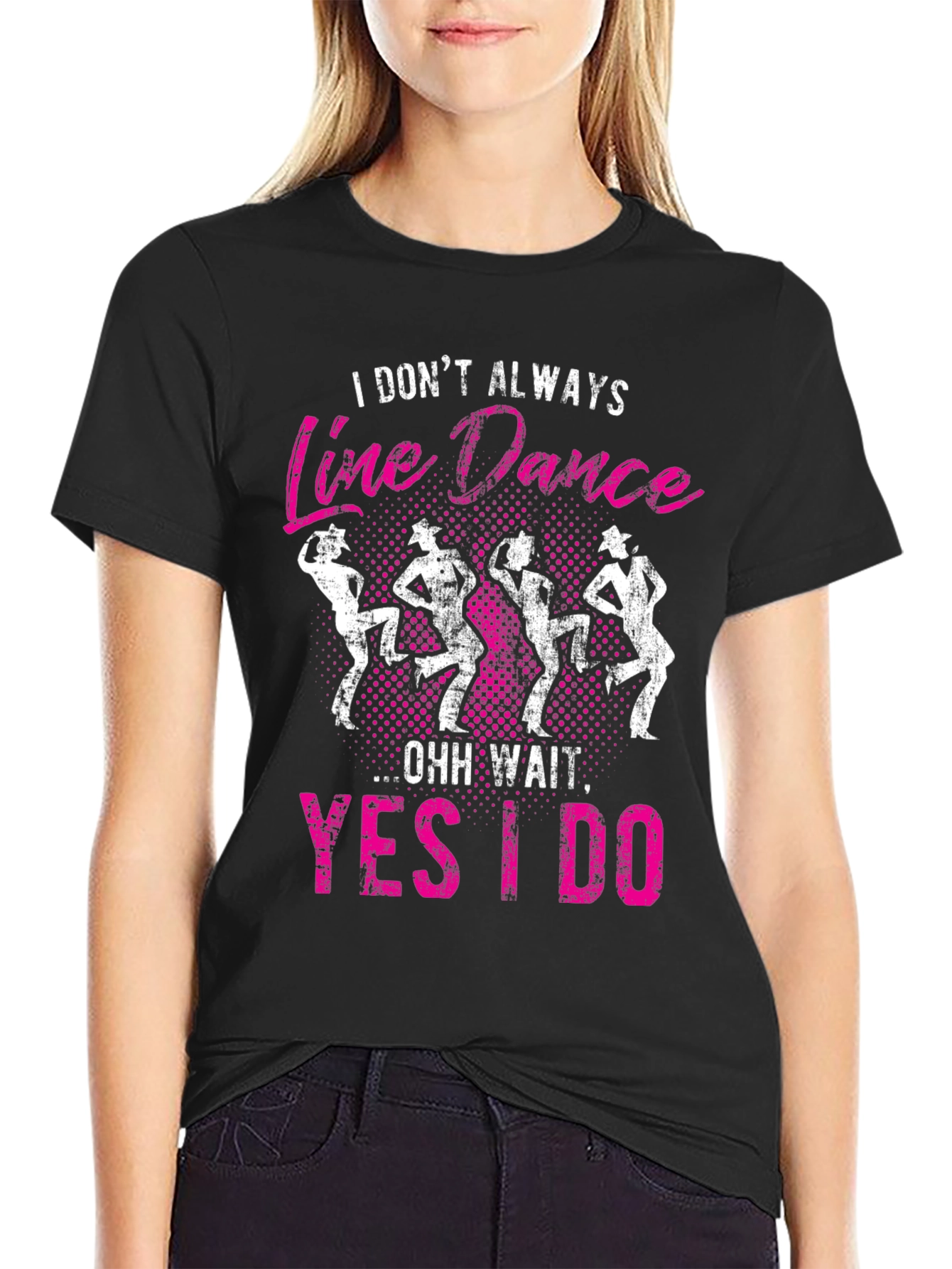 Black Line Dance Graphic Tee - I Don't Always... view 2