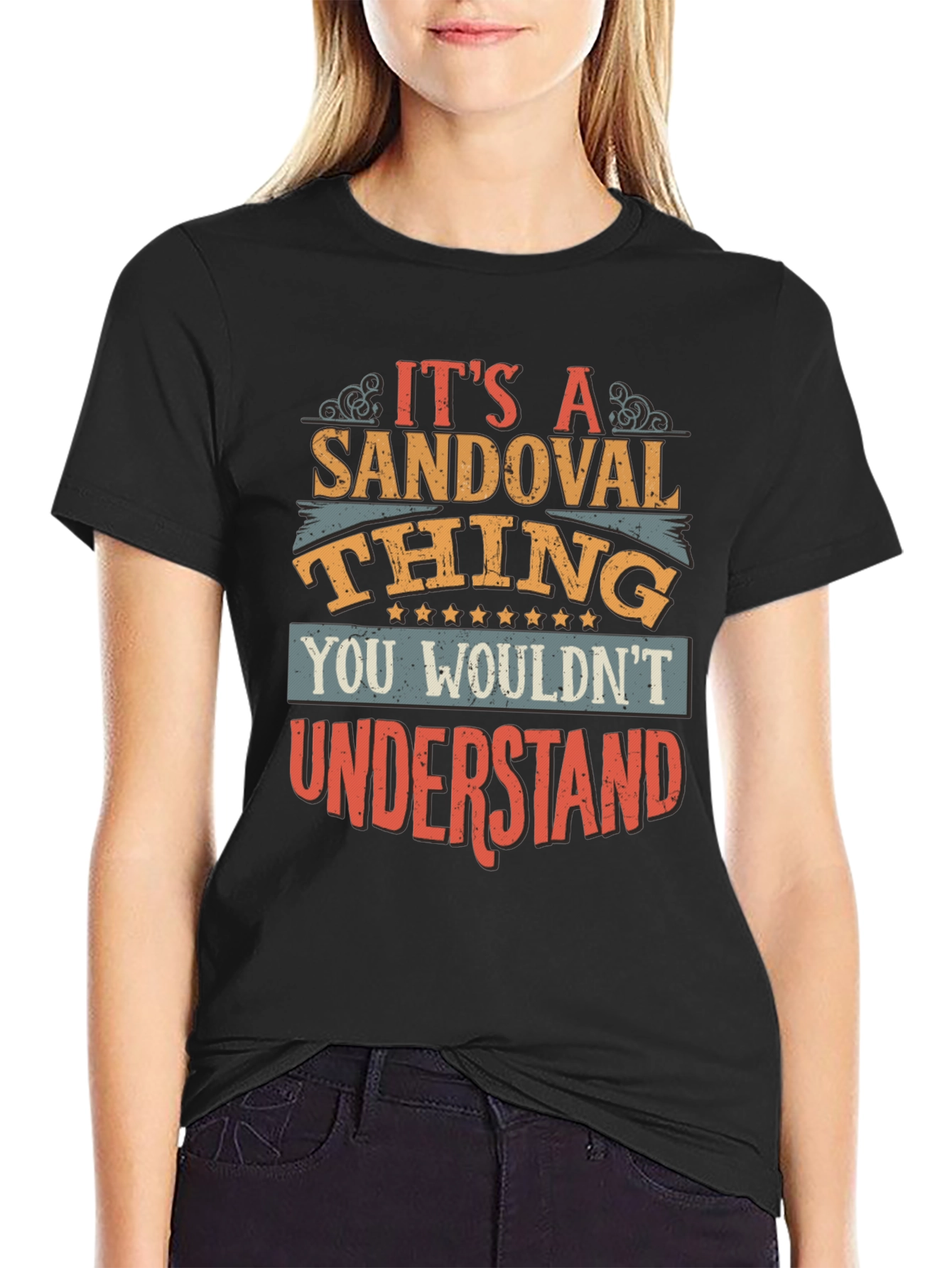 Black It's A Sandoval Thing T-Shirt view 2