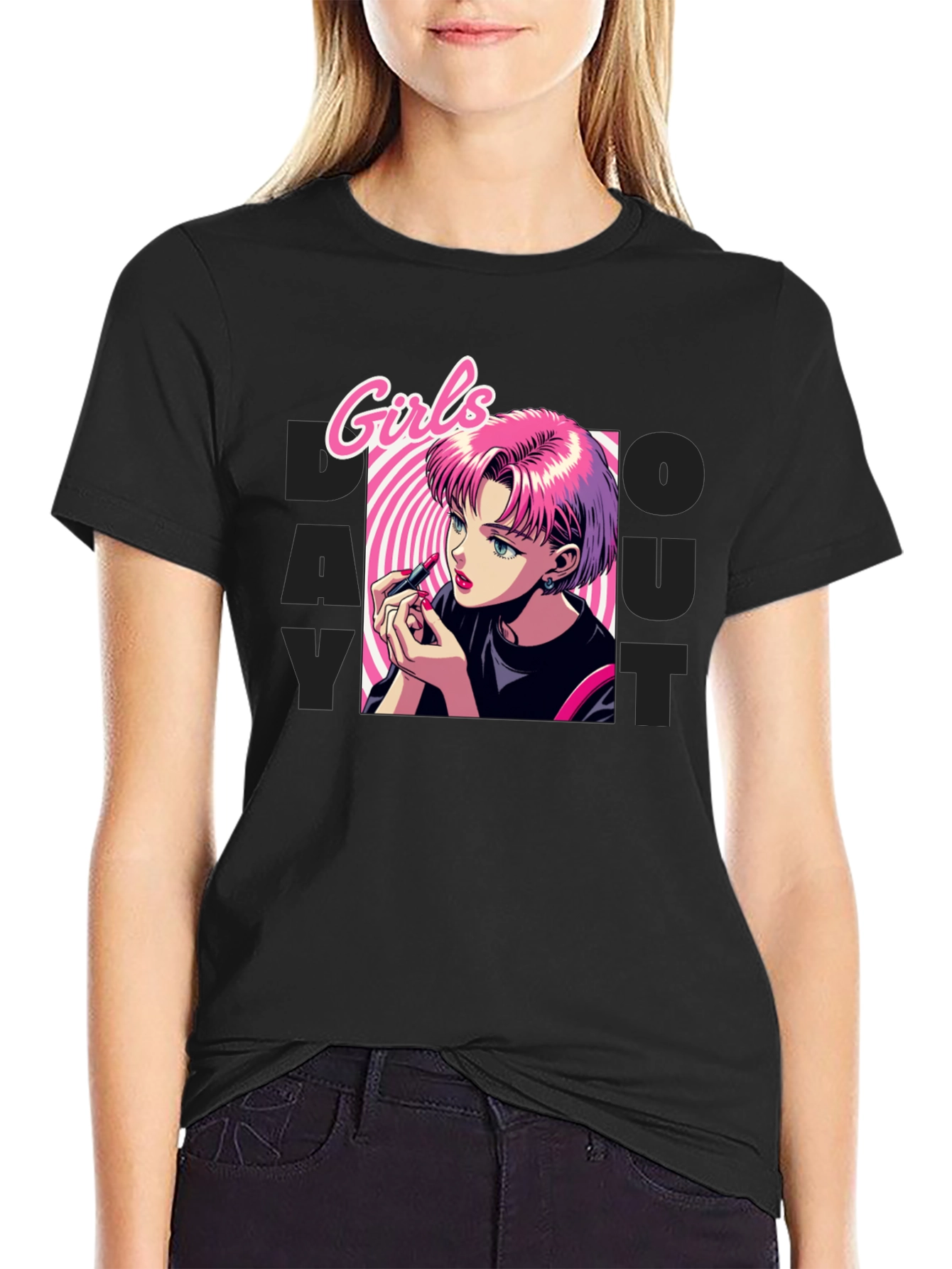 Black Girls Do What You Want T-Shirt - Anime Style view 2