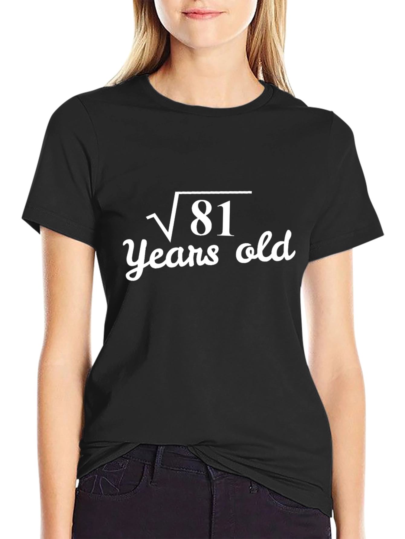 Black Funny 9th Birthday T-Shirt for Math Lovers view 2