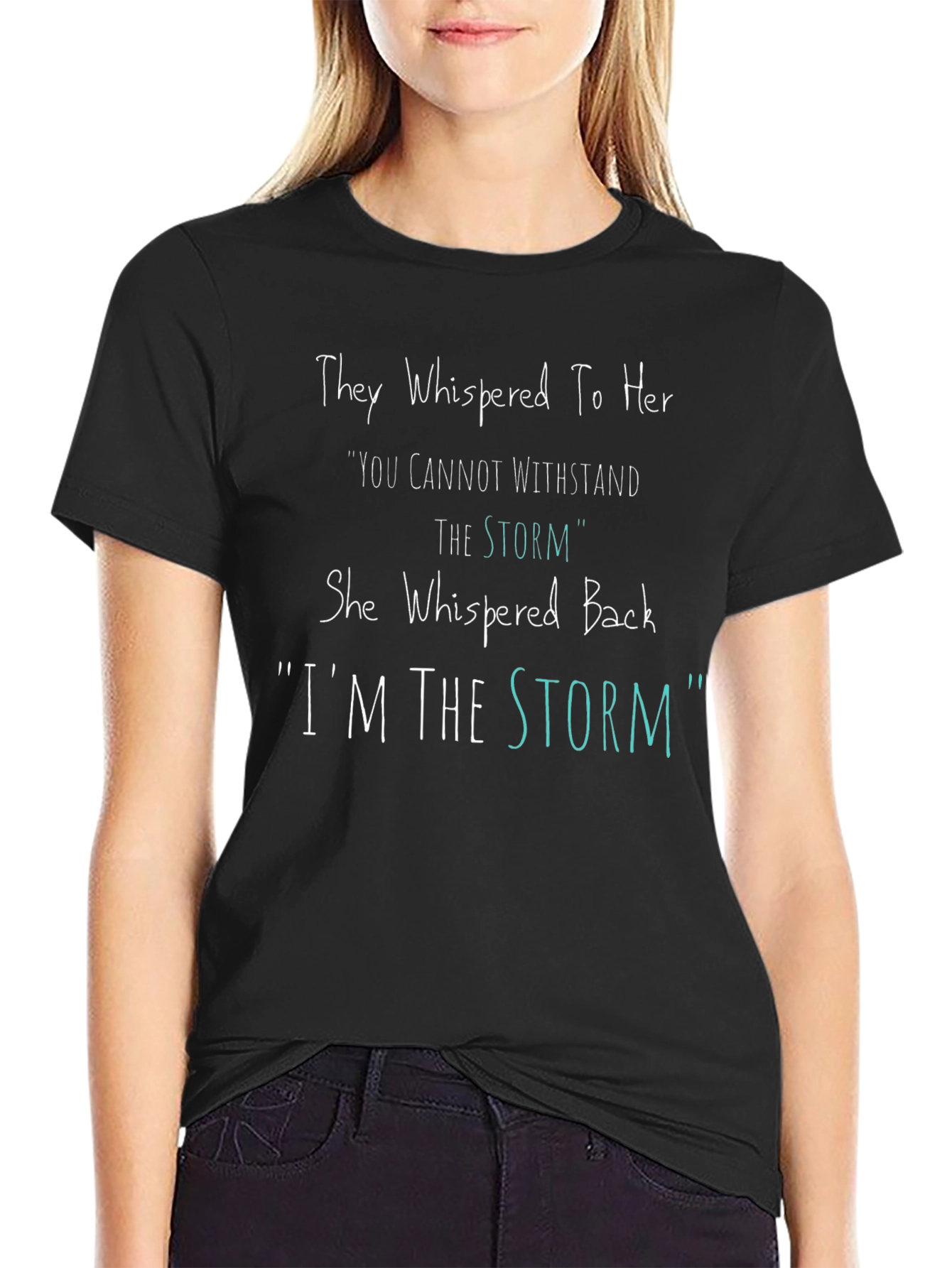 Black Empowered Woman T-Shirt - I'm The Storm view 2
