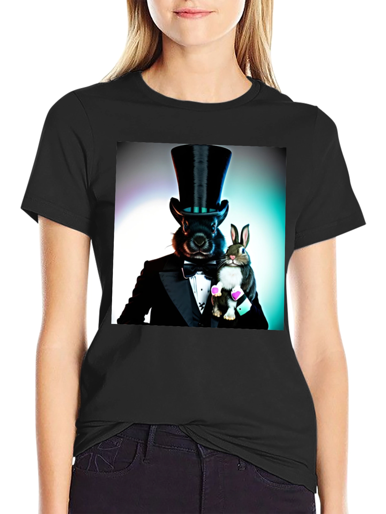 Black Magical Rabbit Tee view 2