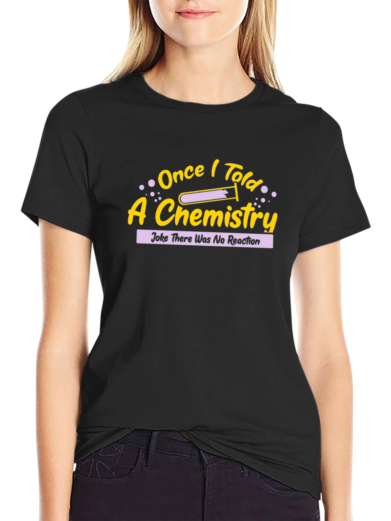 Chemistry Joke T-Shirt - No Reaction Tee - 2