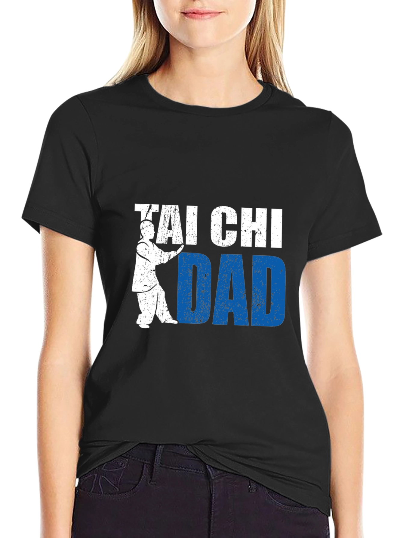Black Tai Chi Dad Graphic T-Shirt view 2