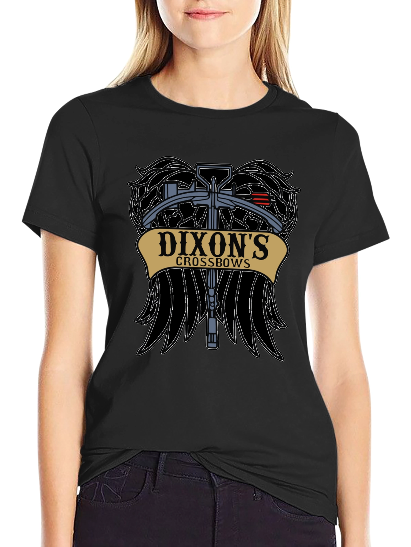 Black Dixon's Crossbows Graphic T-Shirt view 2