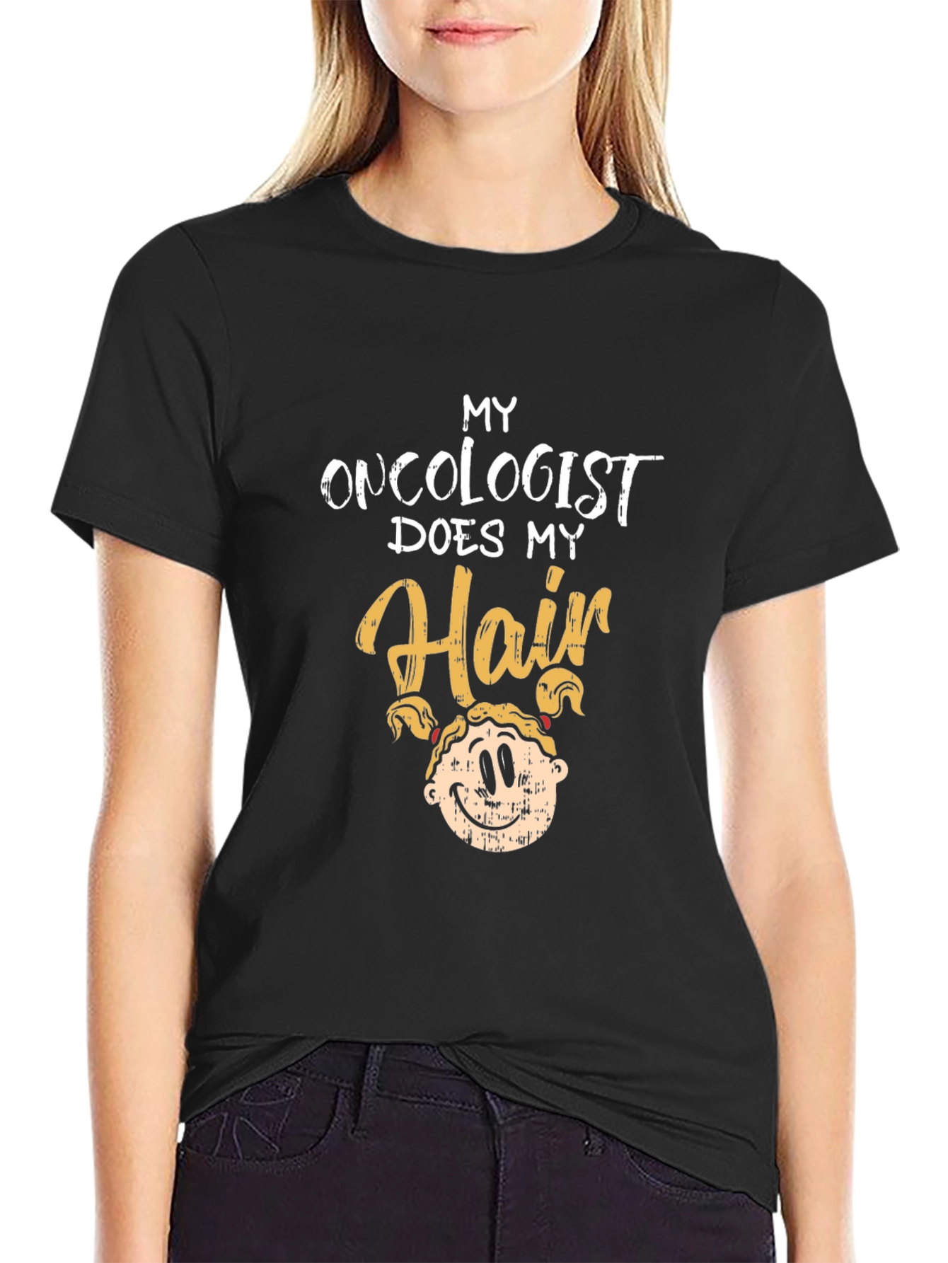 Black Oncologist Does My Hair Graphic T-Shirt view 2