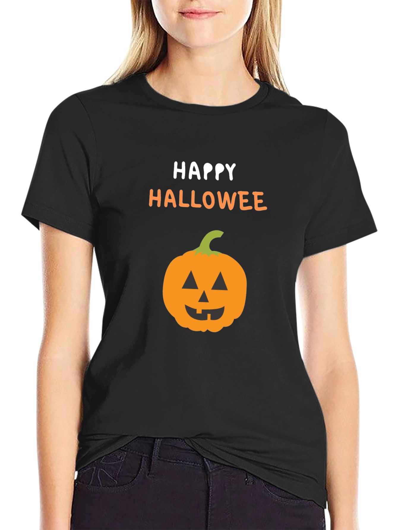 Happy Hallowee Pumpkin Graphic Tee - 2