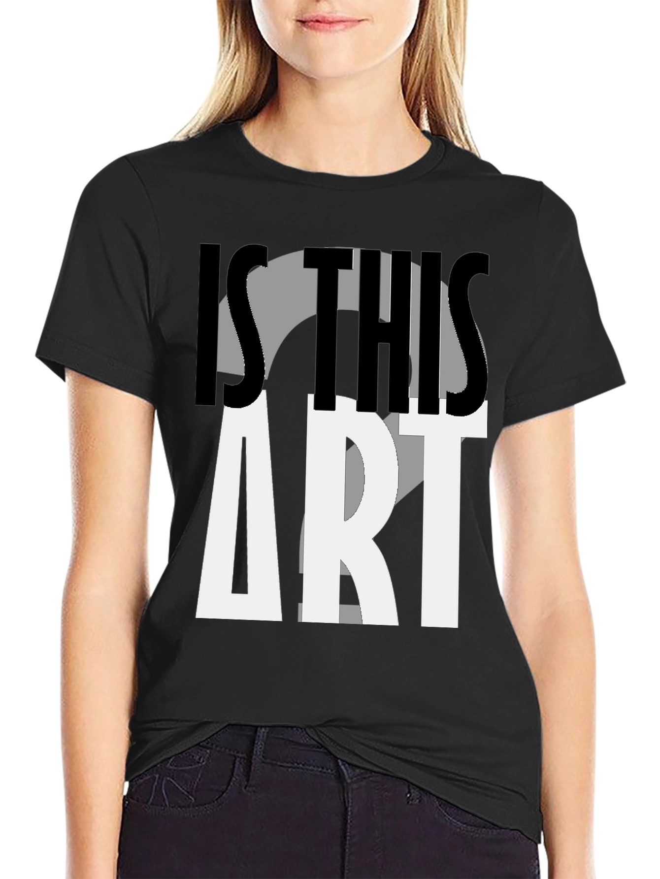 Black Is This Art? Graphic Print T-Shirt view 2