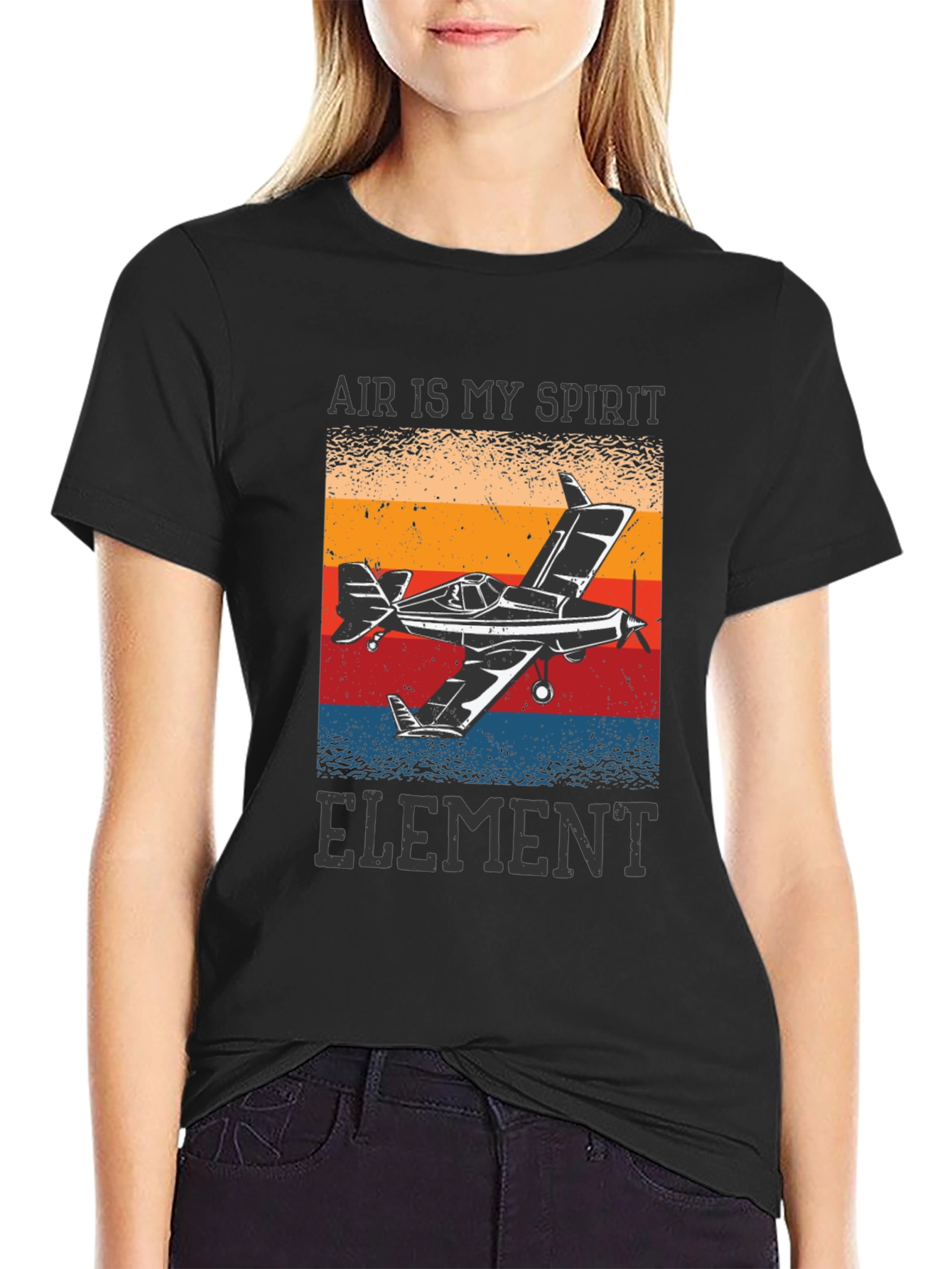 Black Air is My Spirit Element Graphic T-Shirt view 2