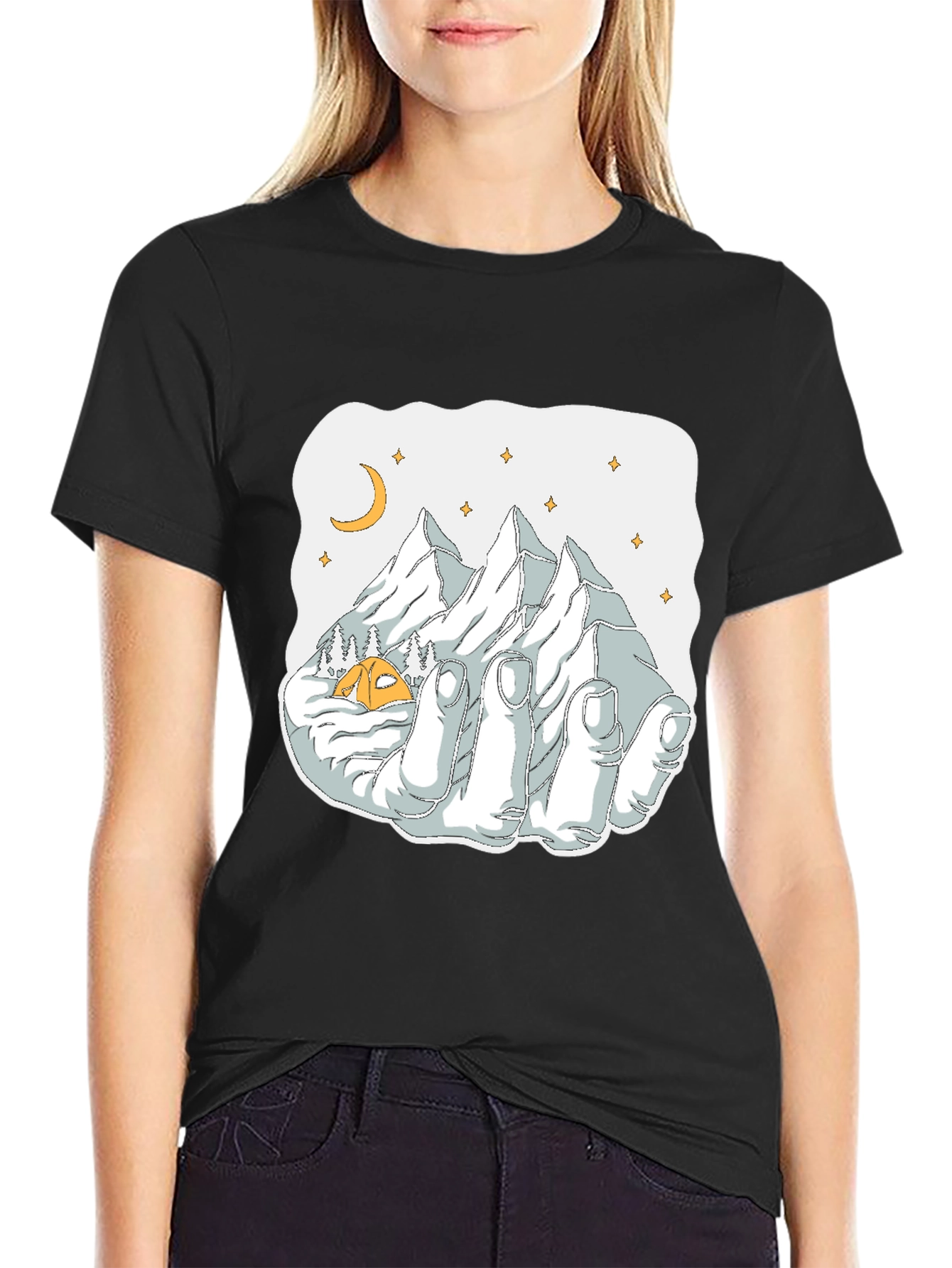 Black Mountain Hand Graphic Tee view 2