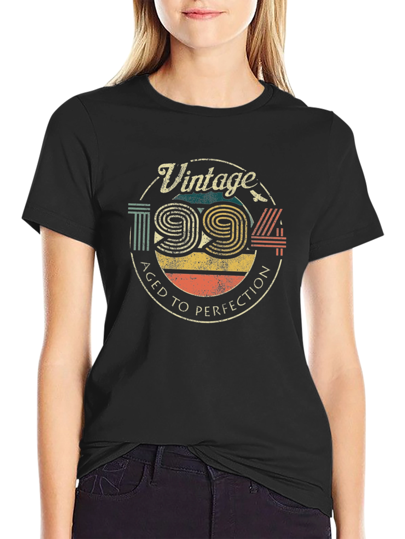 Black Vintage 1994 Aged to Perfection T-Shirt view 2