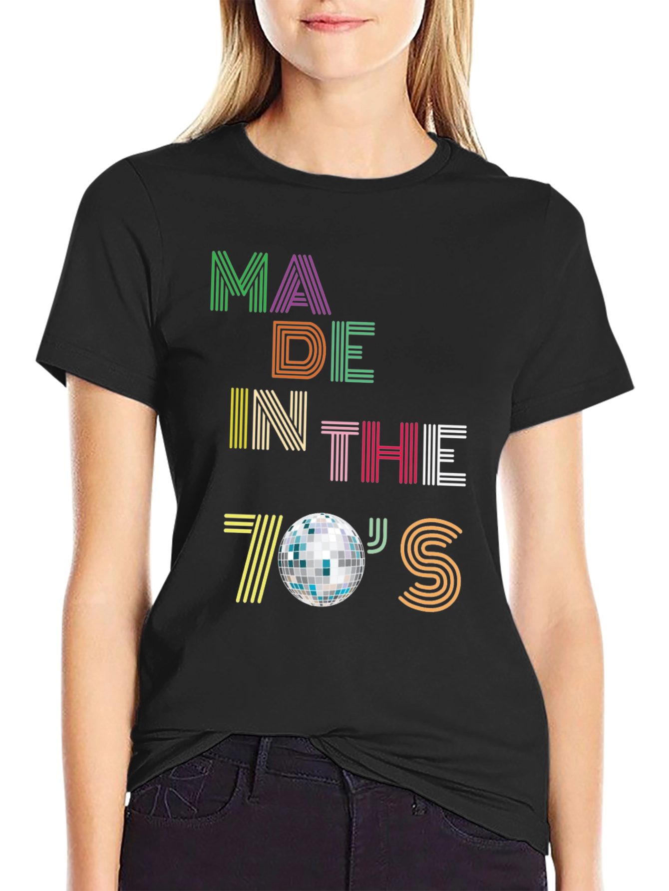 Black Made in the 70's Disco T-Shirt view 2