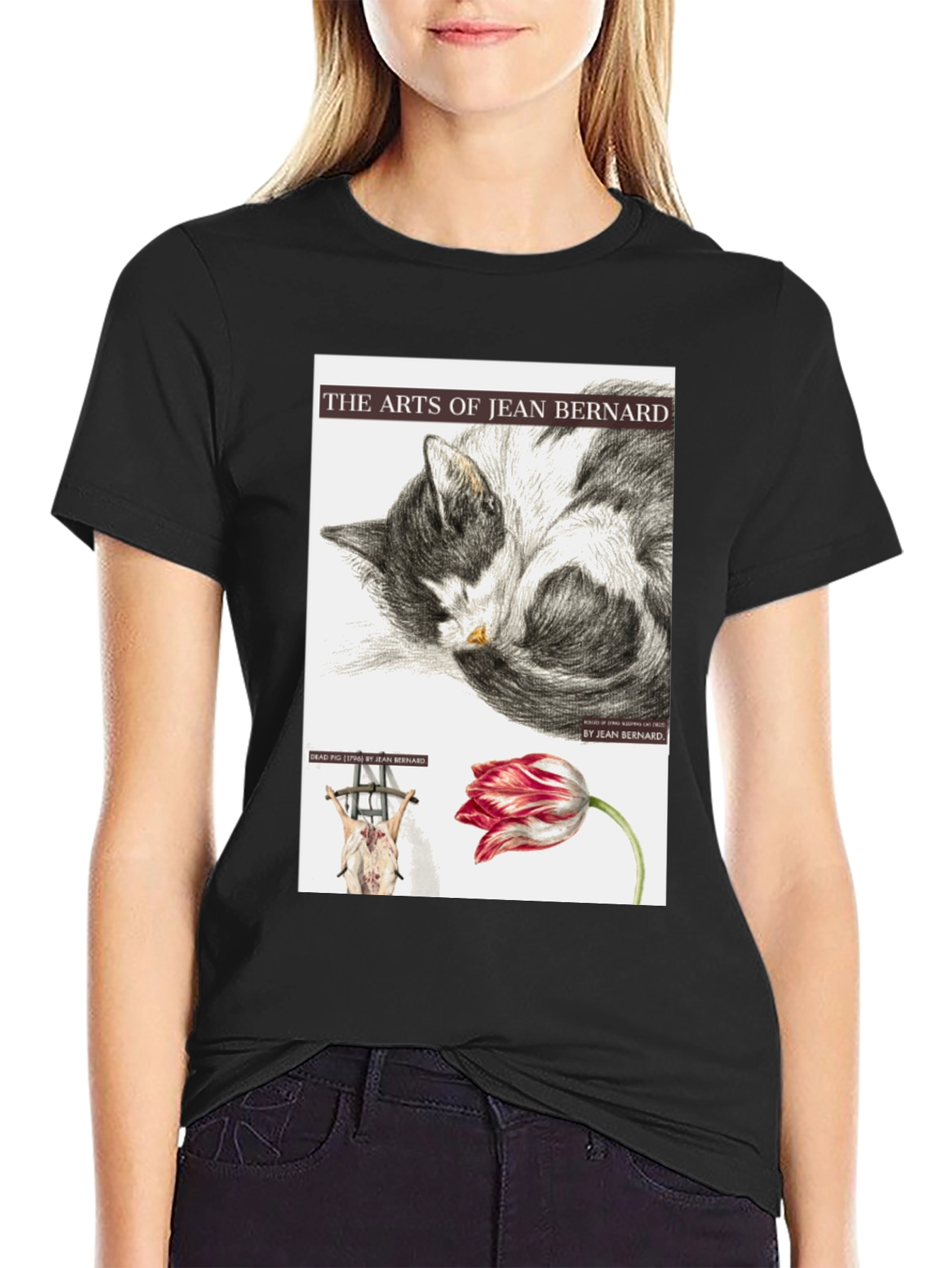 Black The Arts of Jean Bernard Graphic Tee view 2