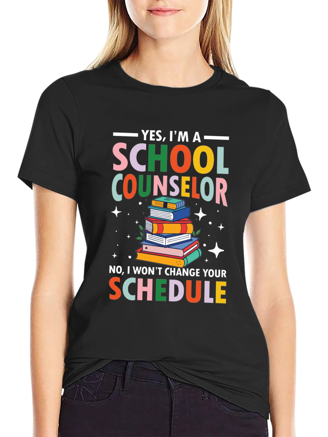 School Counselor T-Shirt - Funny Schedule Design - 2
