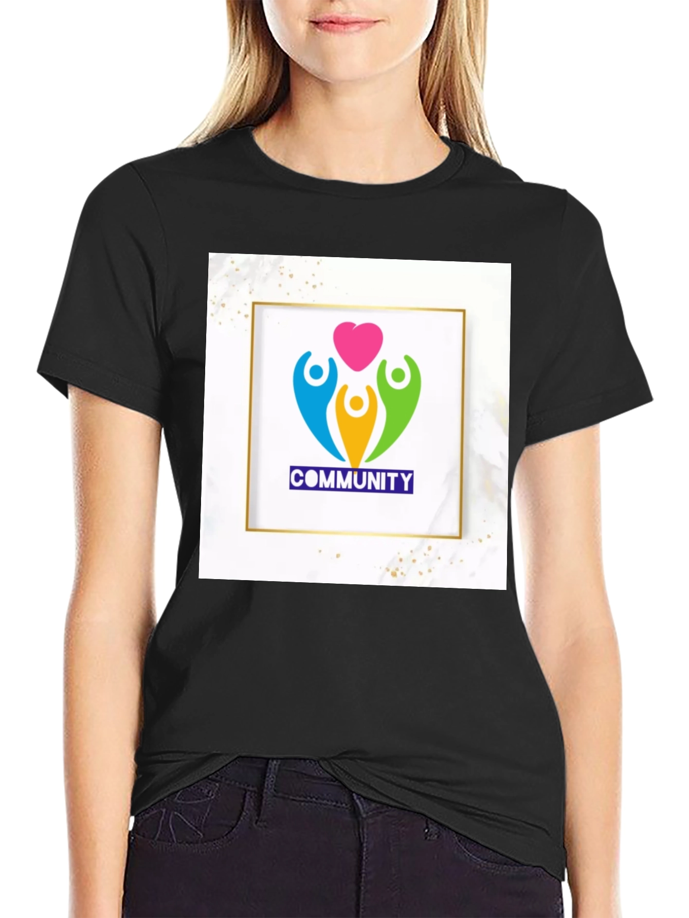 Community Love Graphic T-Shirt - Black - 2