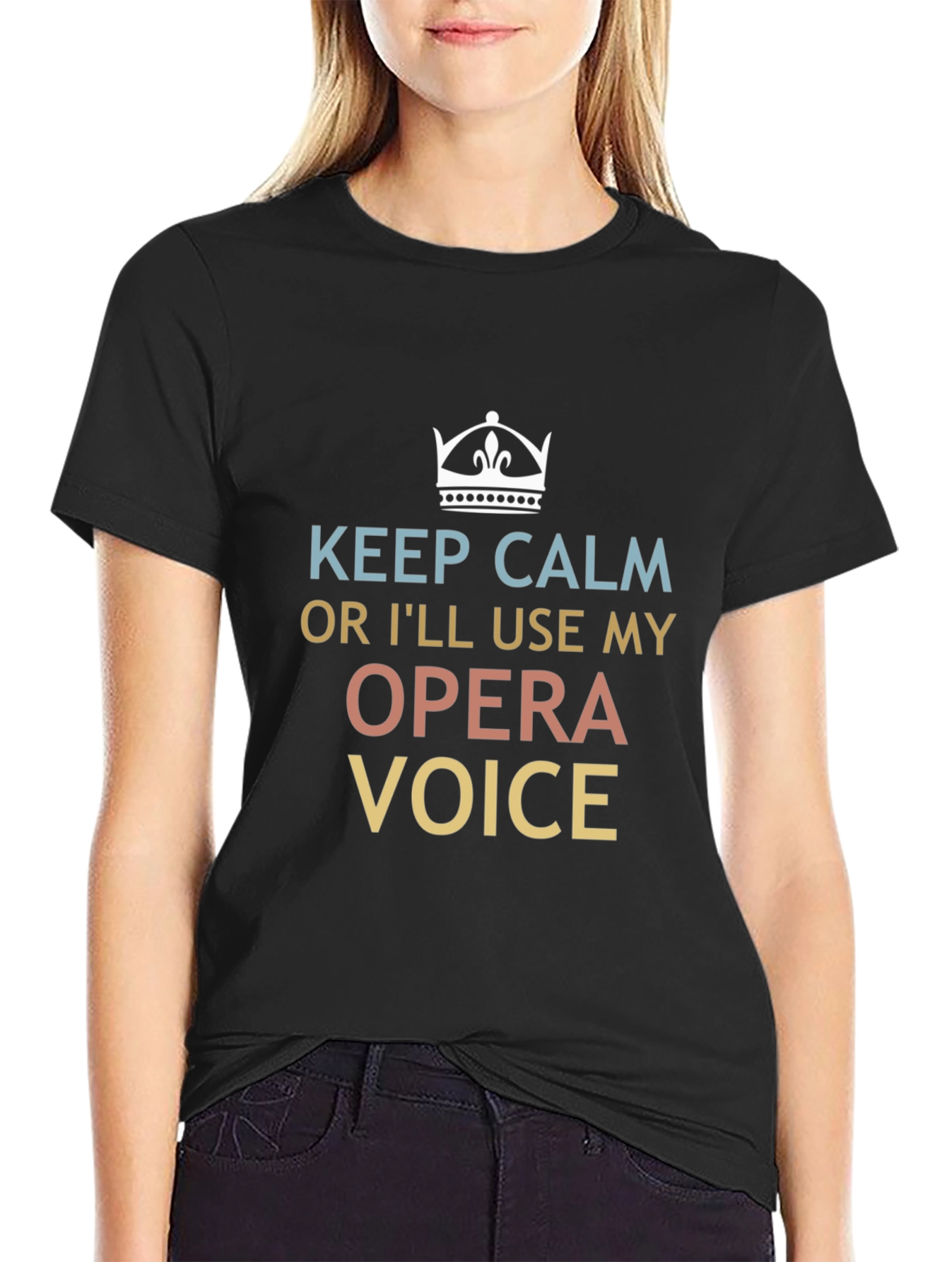 Keep Calm Opera Voice T-Shirt - Funny Musician Tee - 2