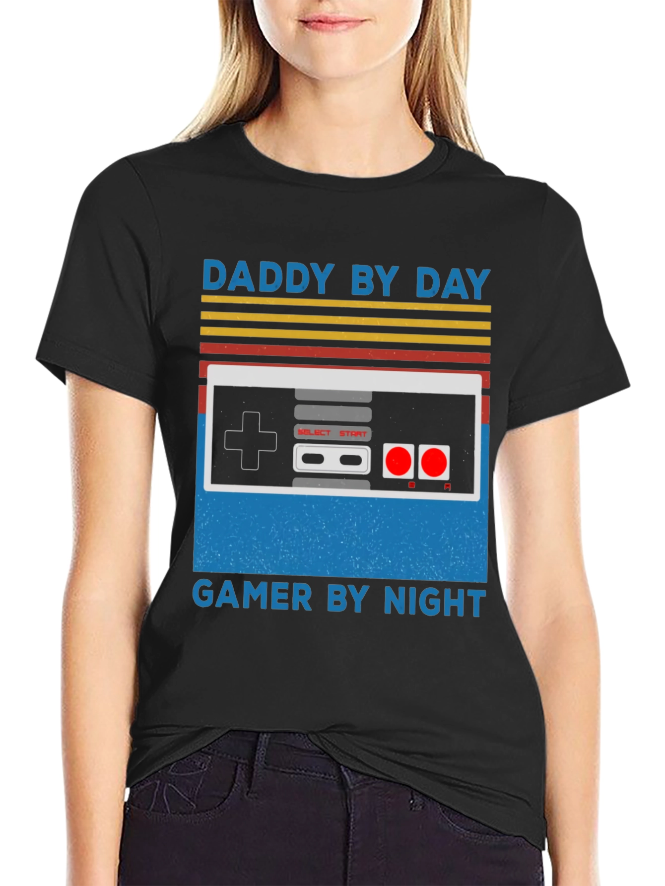 Daddy By Day Gamer By Night Graphic Tee - 2