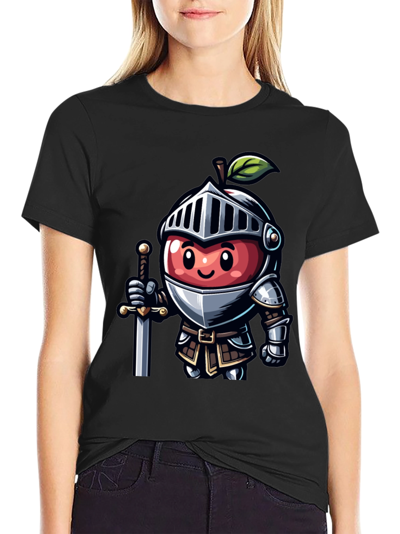 Black Apple Knight T-Shirt view 2