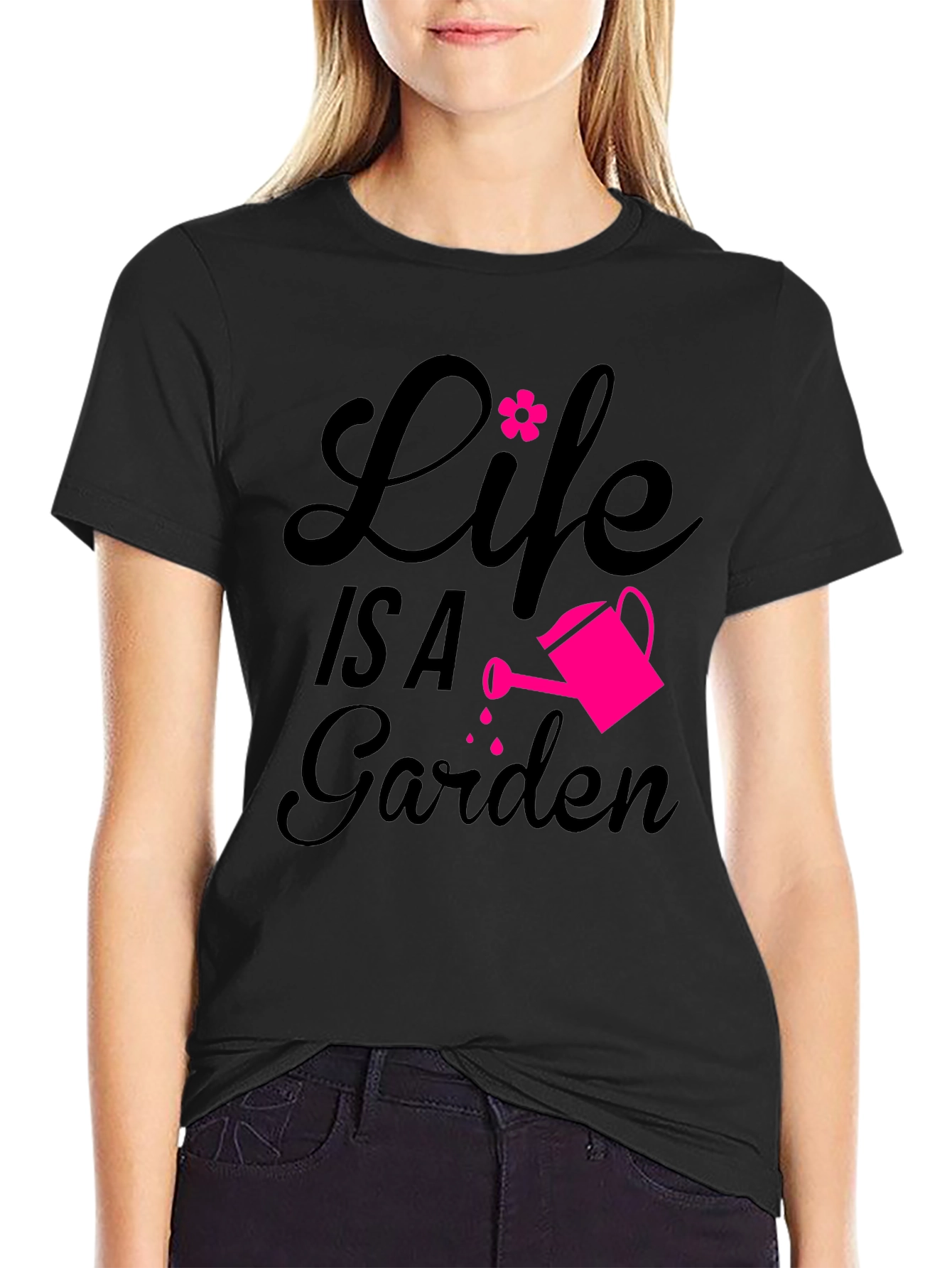Black Life is a Garden Graphic Tee view 2