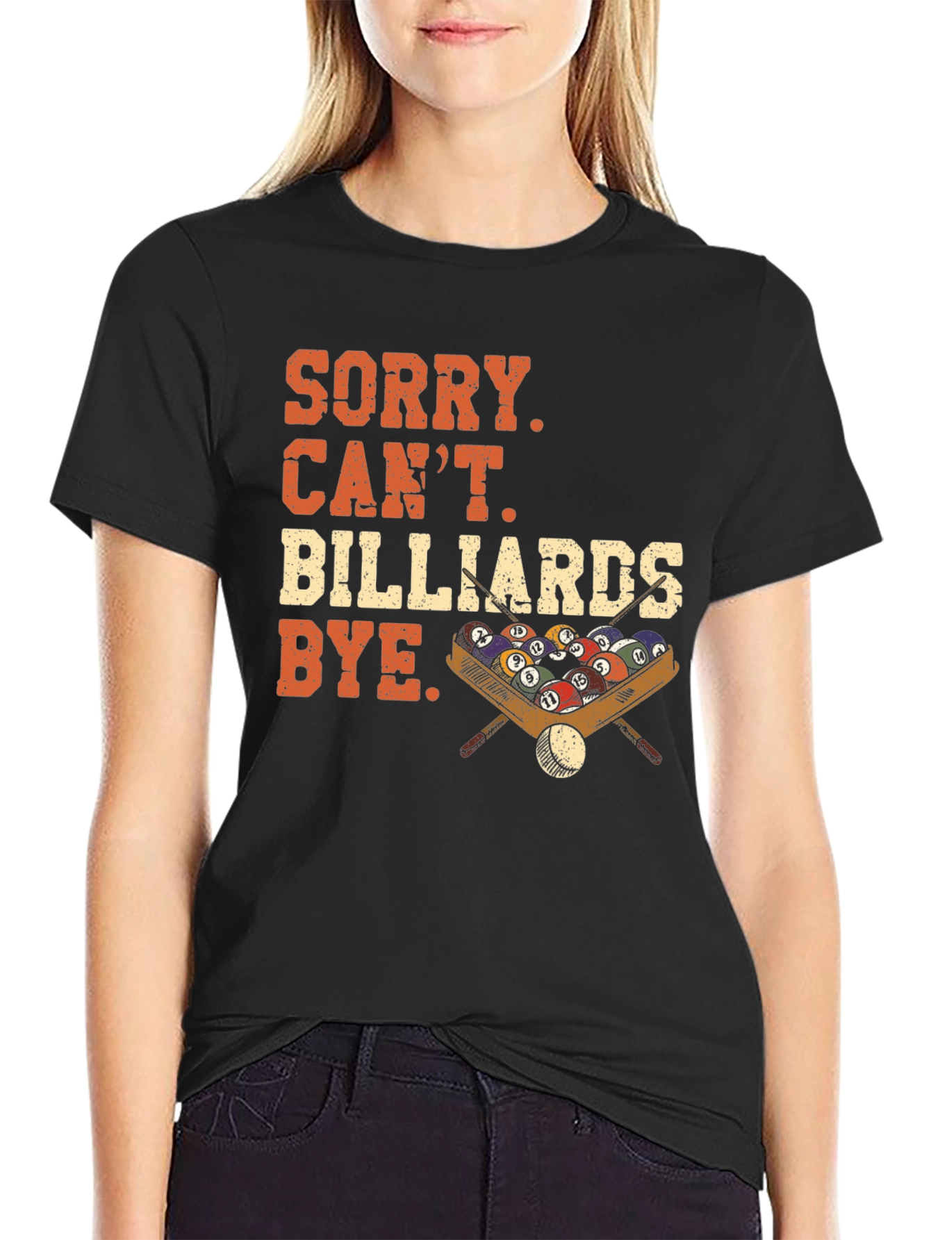 Black Billiards Graphic Tee - Sorry Can't Bye view 2