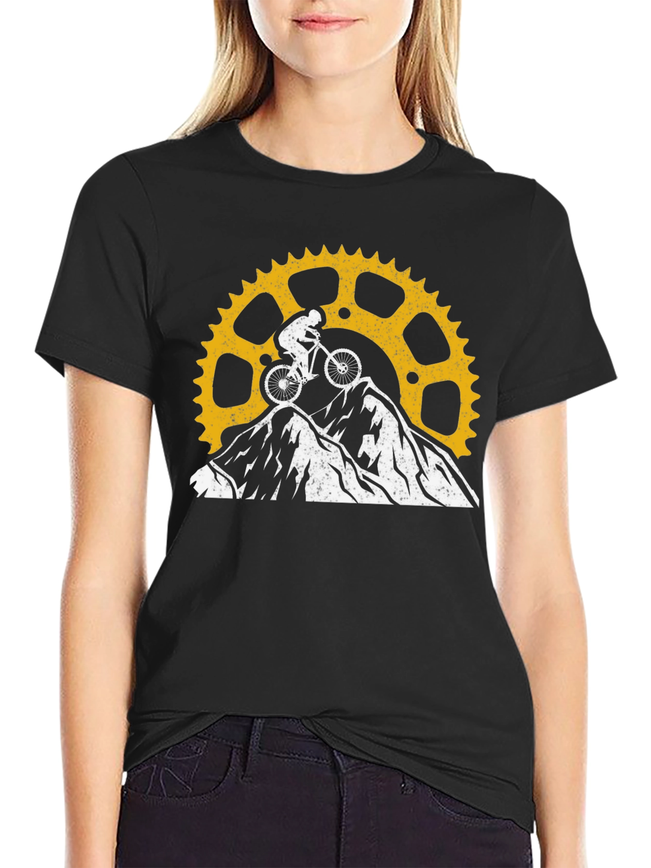 Black Mountain Biker Graphic Tee view 2