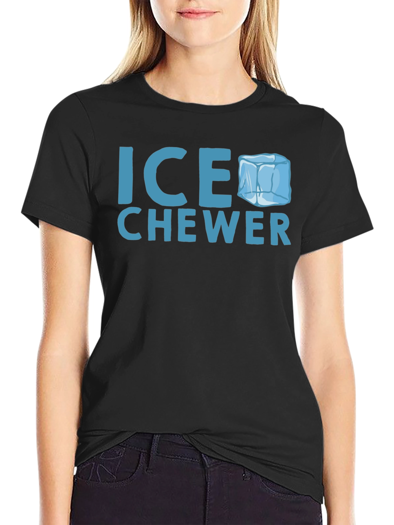 Black Ice Chewer Graphic Tee - Funny T-Shirt view 2