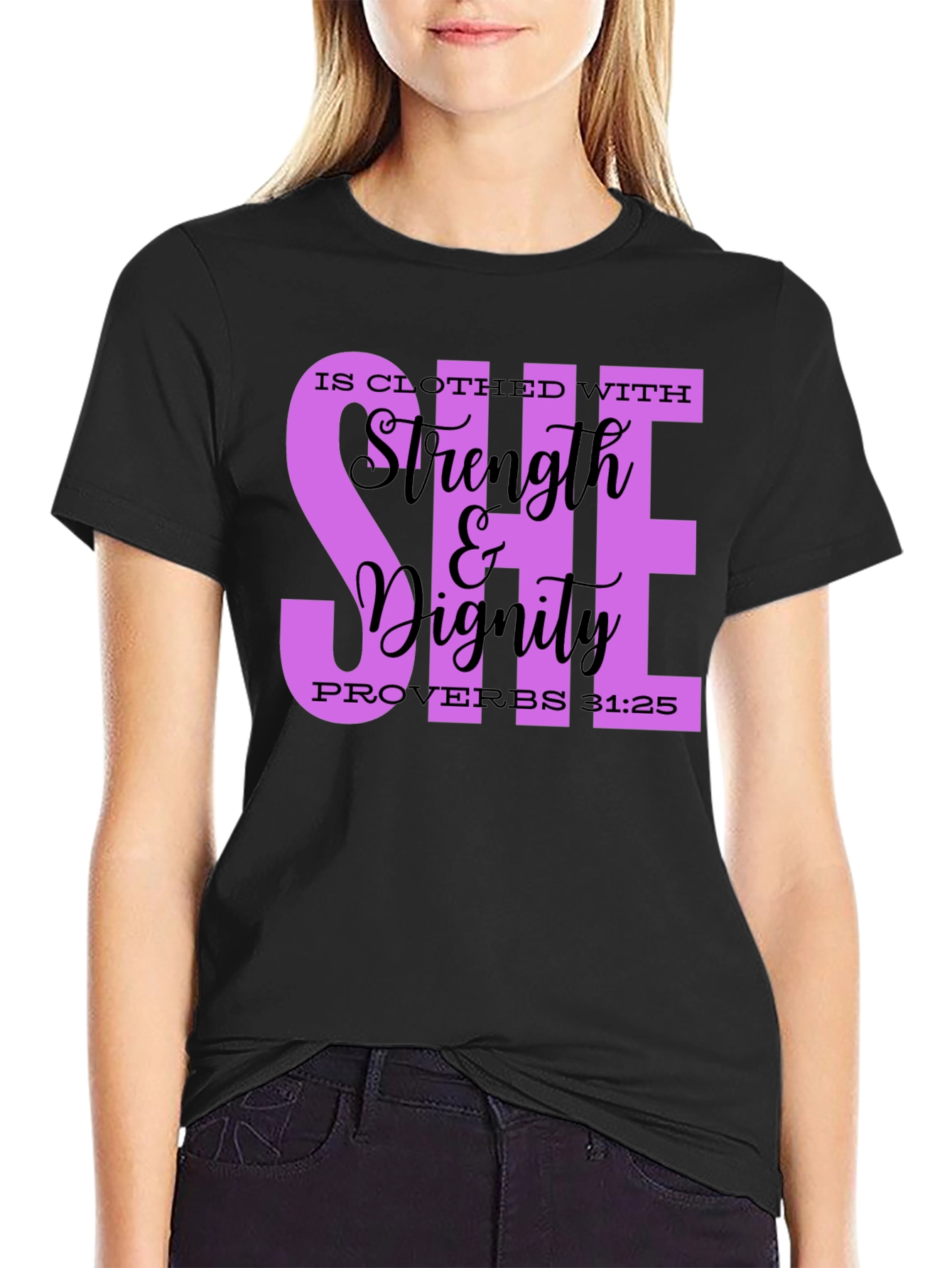 Strength & Dignity Women's Christian T-Shirt - 2