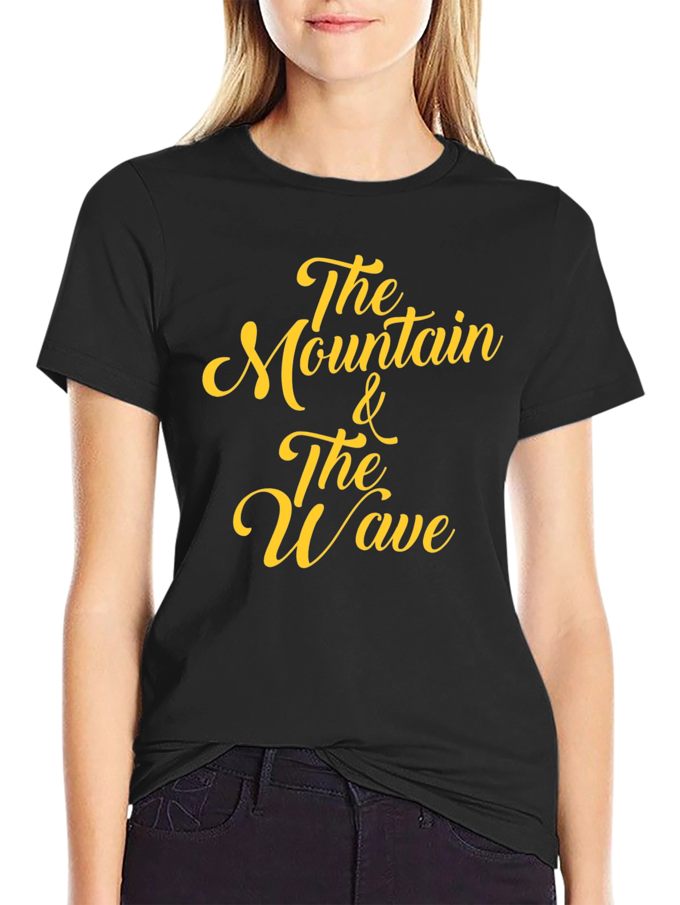 Black The Mountain & The Wave Black Graphic Tee view 2