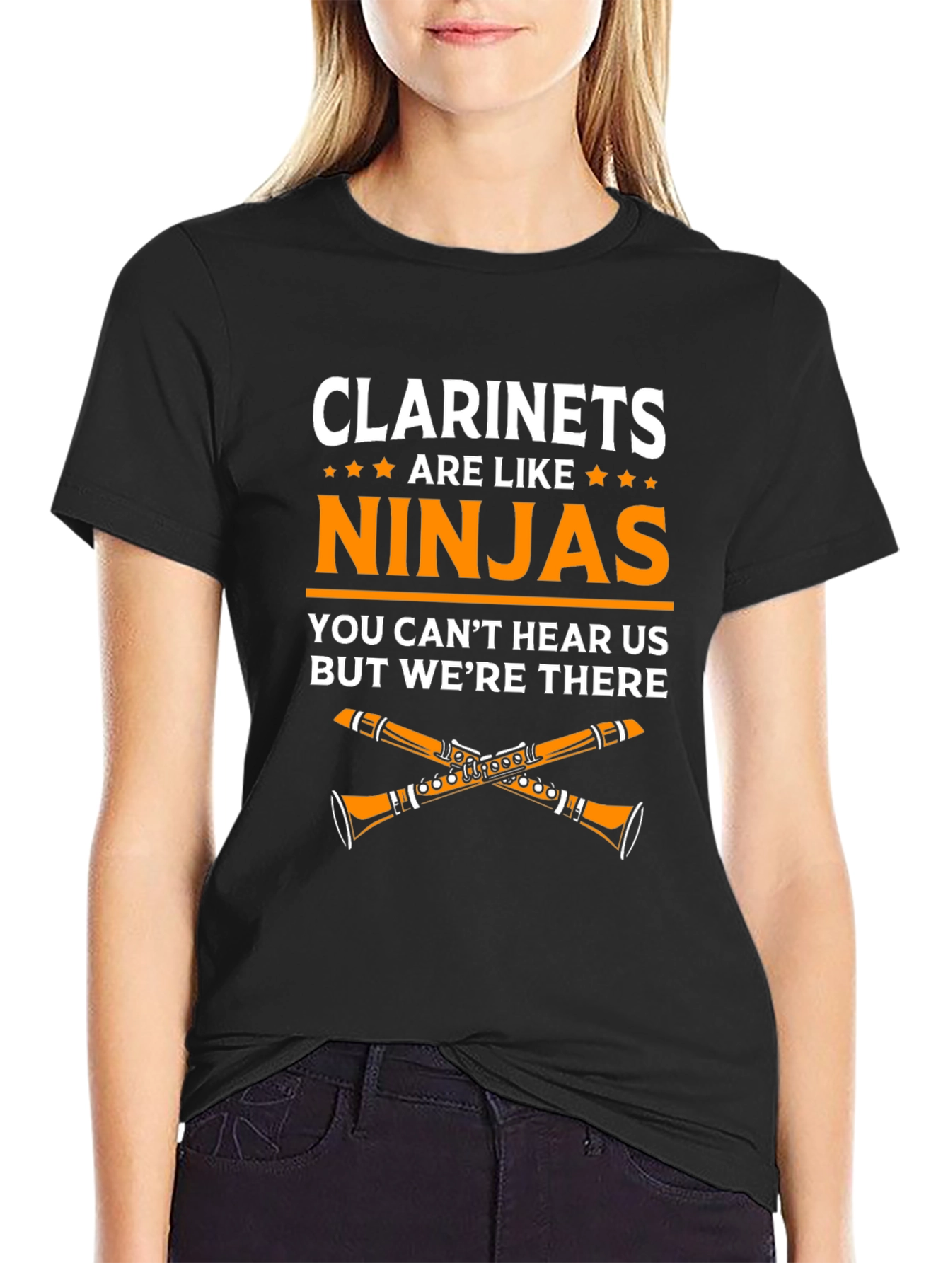 Black Clarinets are Like Ninjas T-Shirt view 2