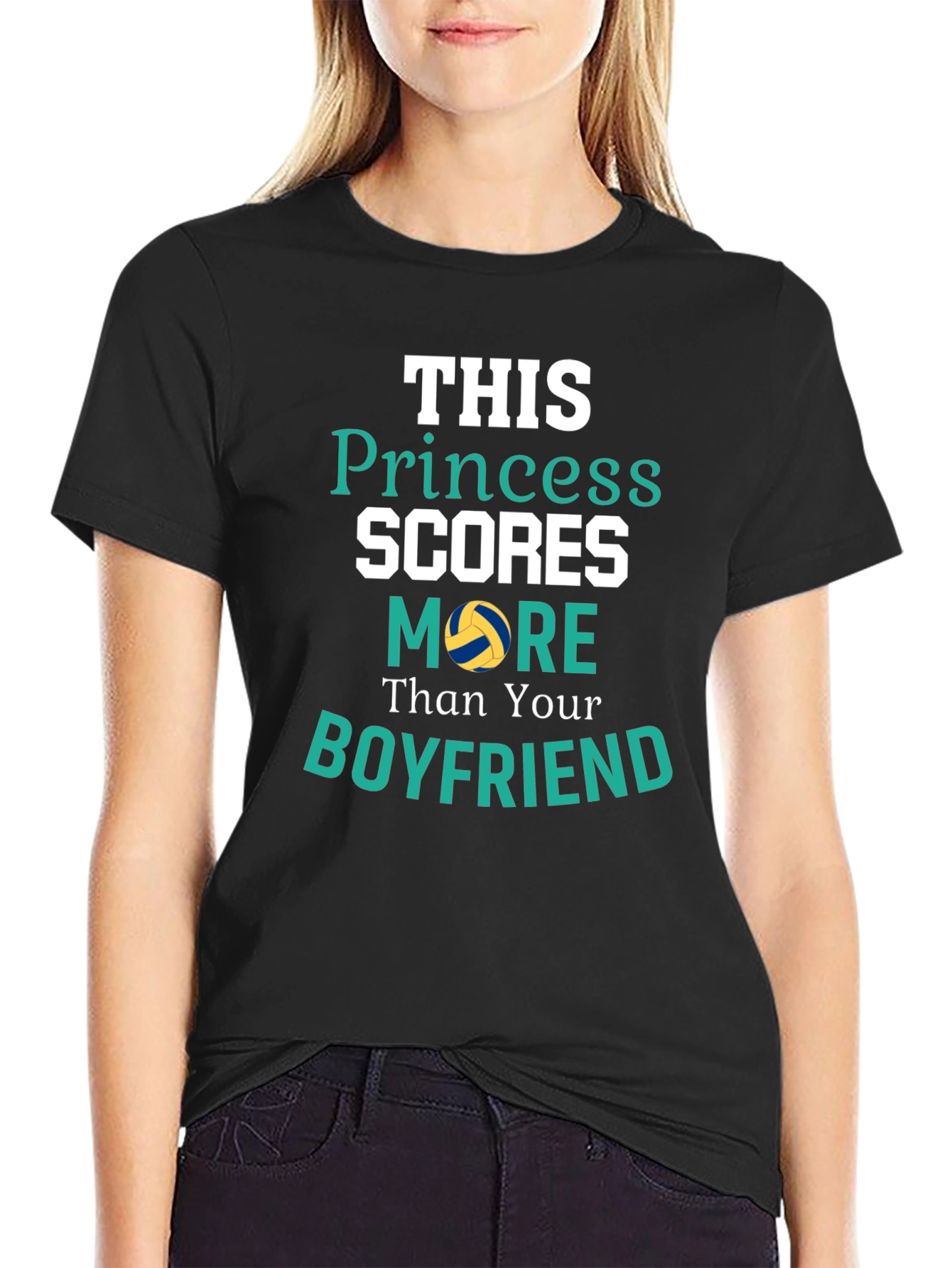Black Princess Scores More Than Your Boyfriend T-Shirt view 2