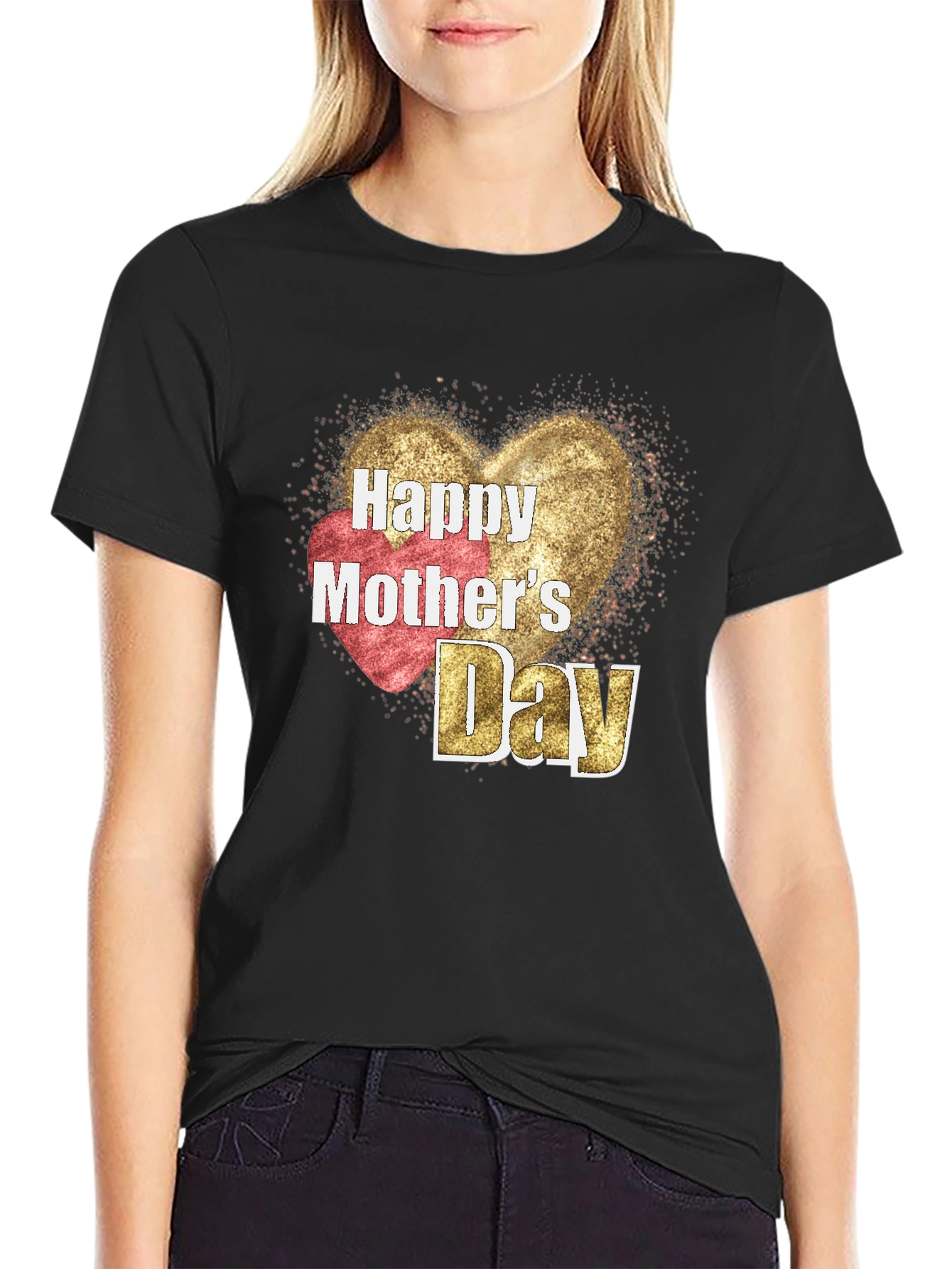 Black Happy Mother's Day Graphic Tee view 2