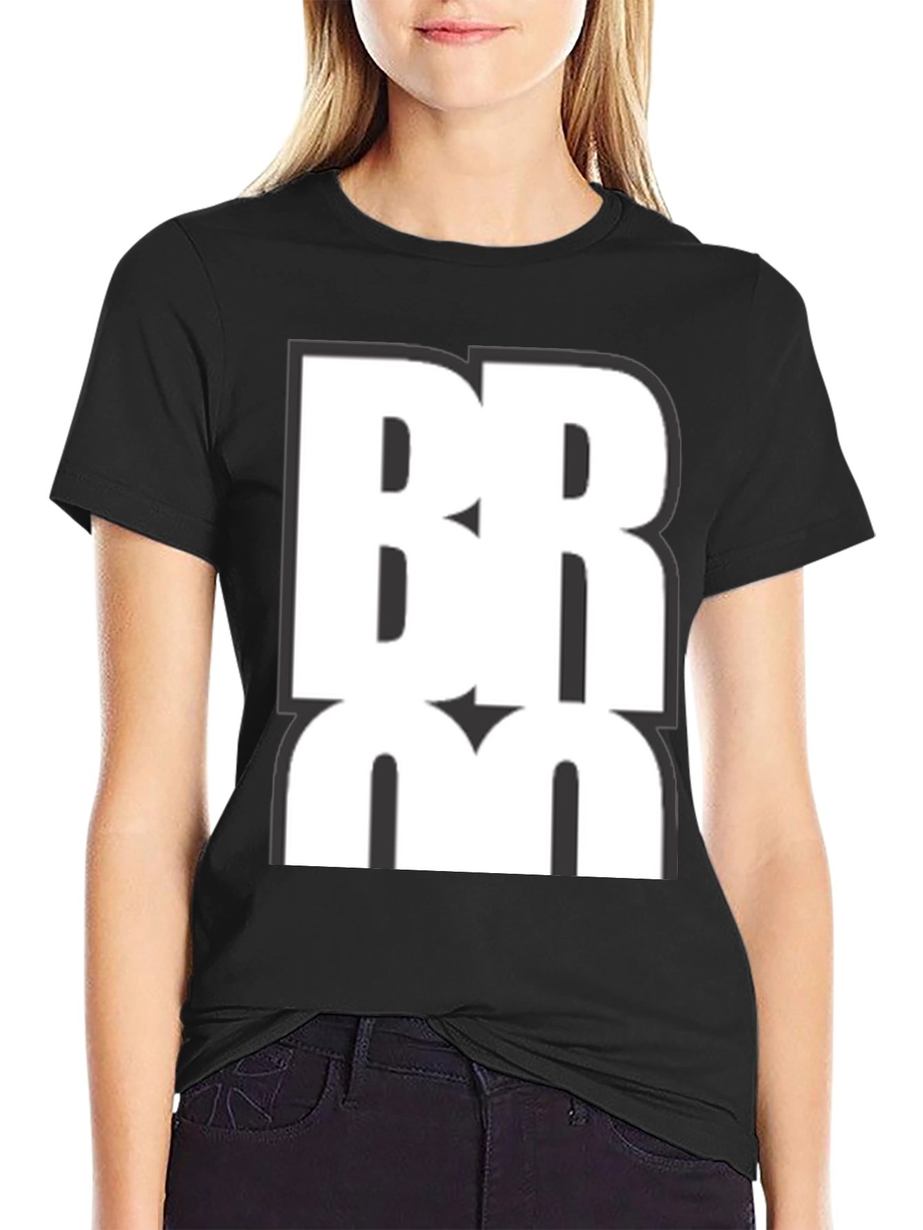 Black Bold BMRM Graphic Tee - Modern Style view 2