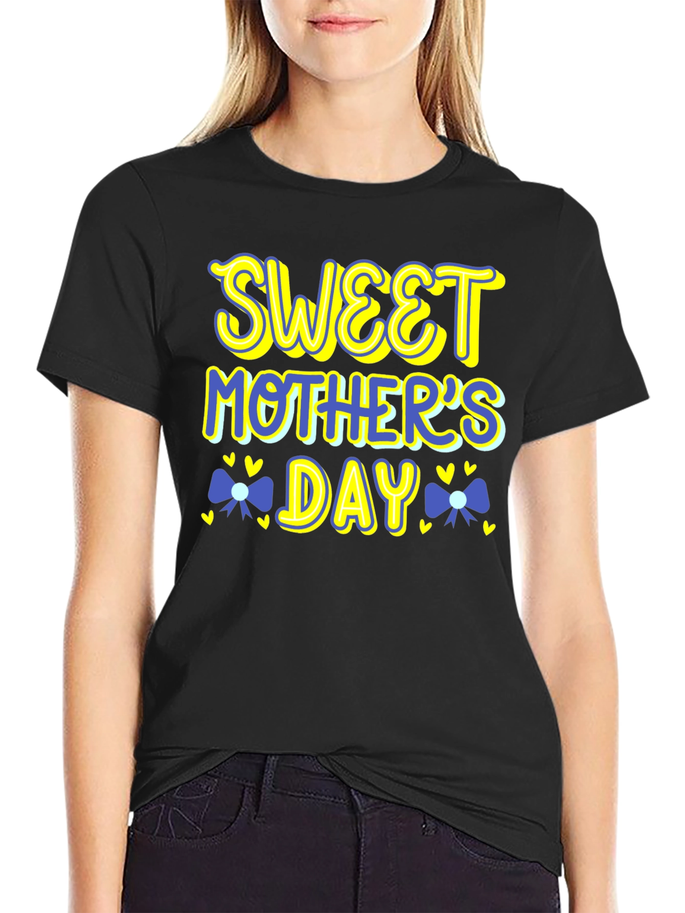 Black Sweet Mother's Day Graphic Tee view 2